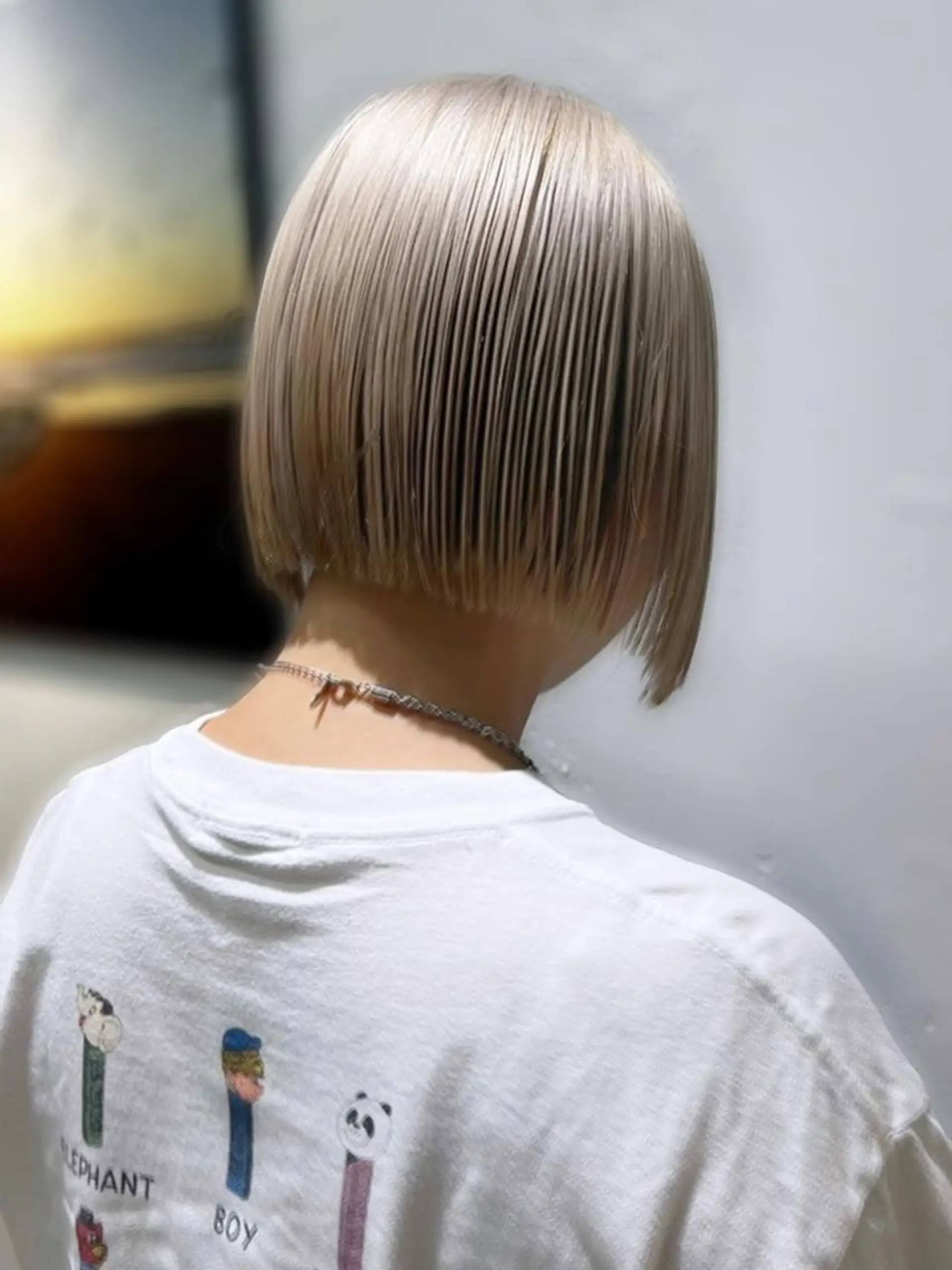 ショート ヘアカラー 勝野夏希/ハイトーン /ボブ/松本のヘアスタイル