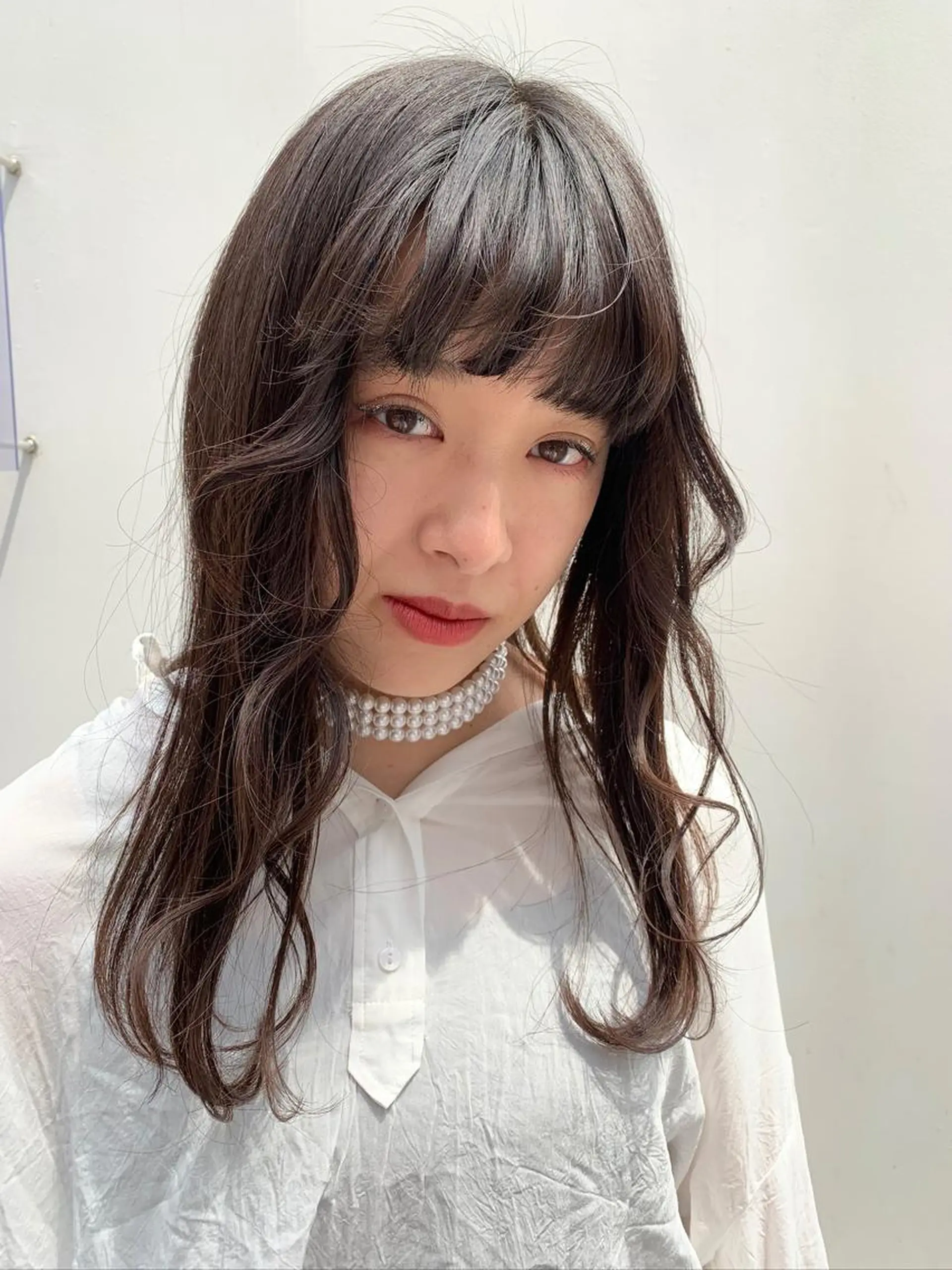 セミロング カラー ヘアアレンジ アンククロス渋谷【ANKH CROSS】所属・韓国ヘア┊︎レイヤー ┊︎haruka🌙のヘアスタイル