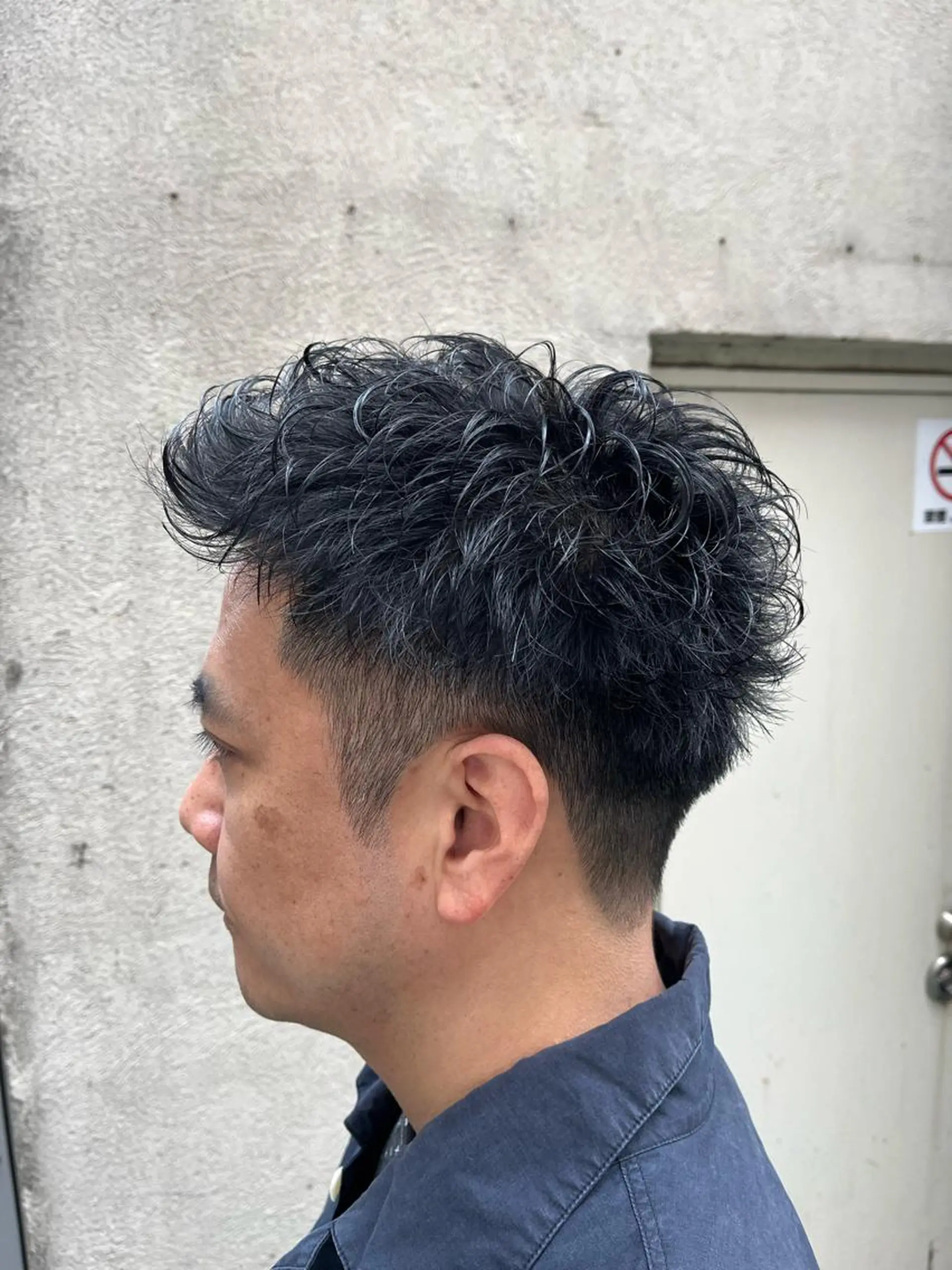 ショート パーマ メンズ カット パーマ トリートメント ヘアセット 🏆メンズヘア特化 🥇代表りんぺーのヘアスタイル