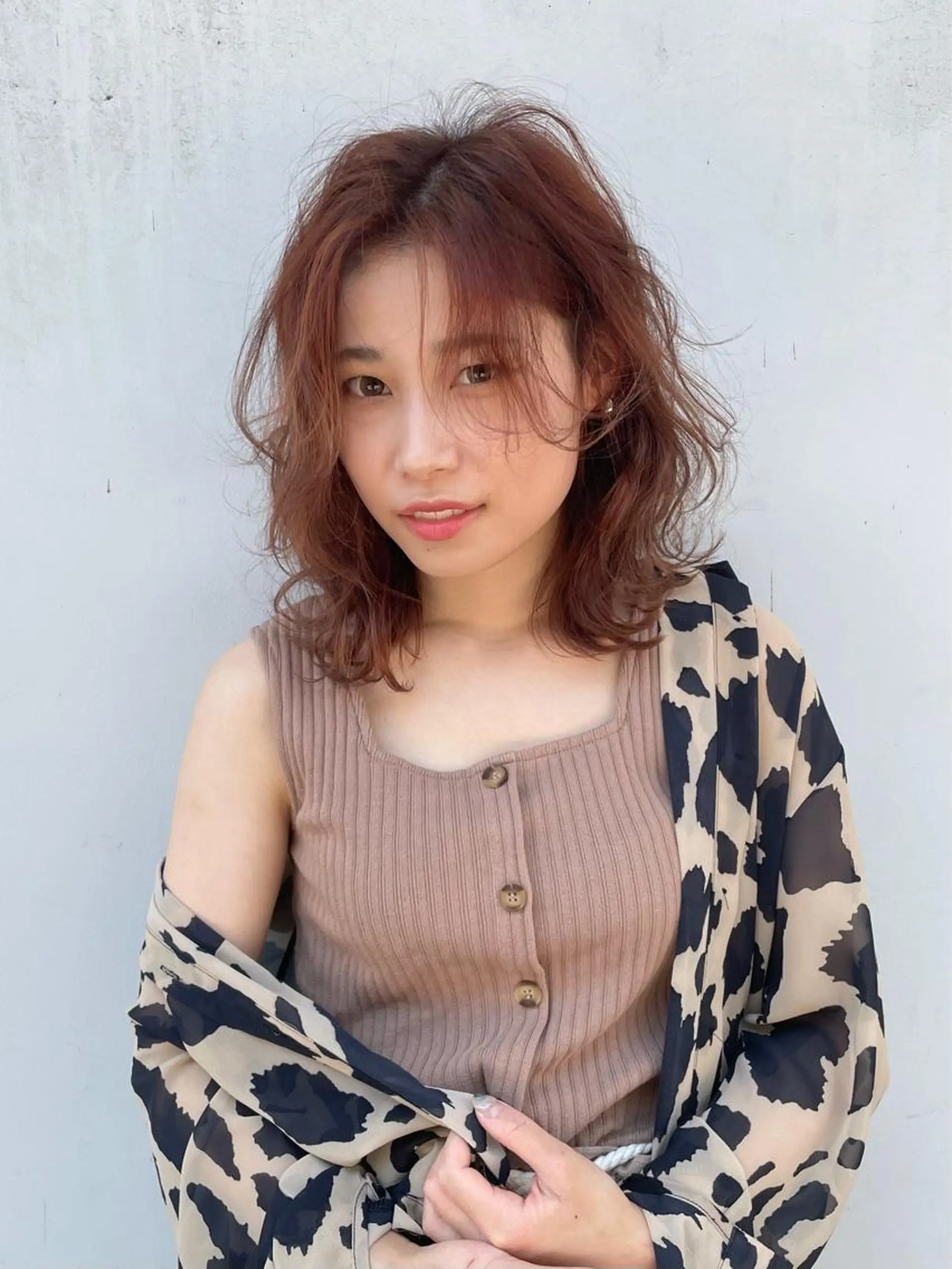 ミディアム カラー 髙橋 かすみのヘアスタイル