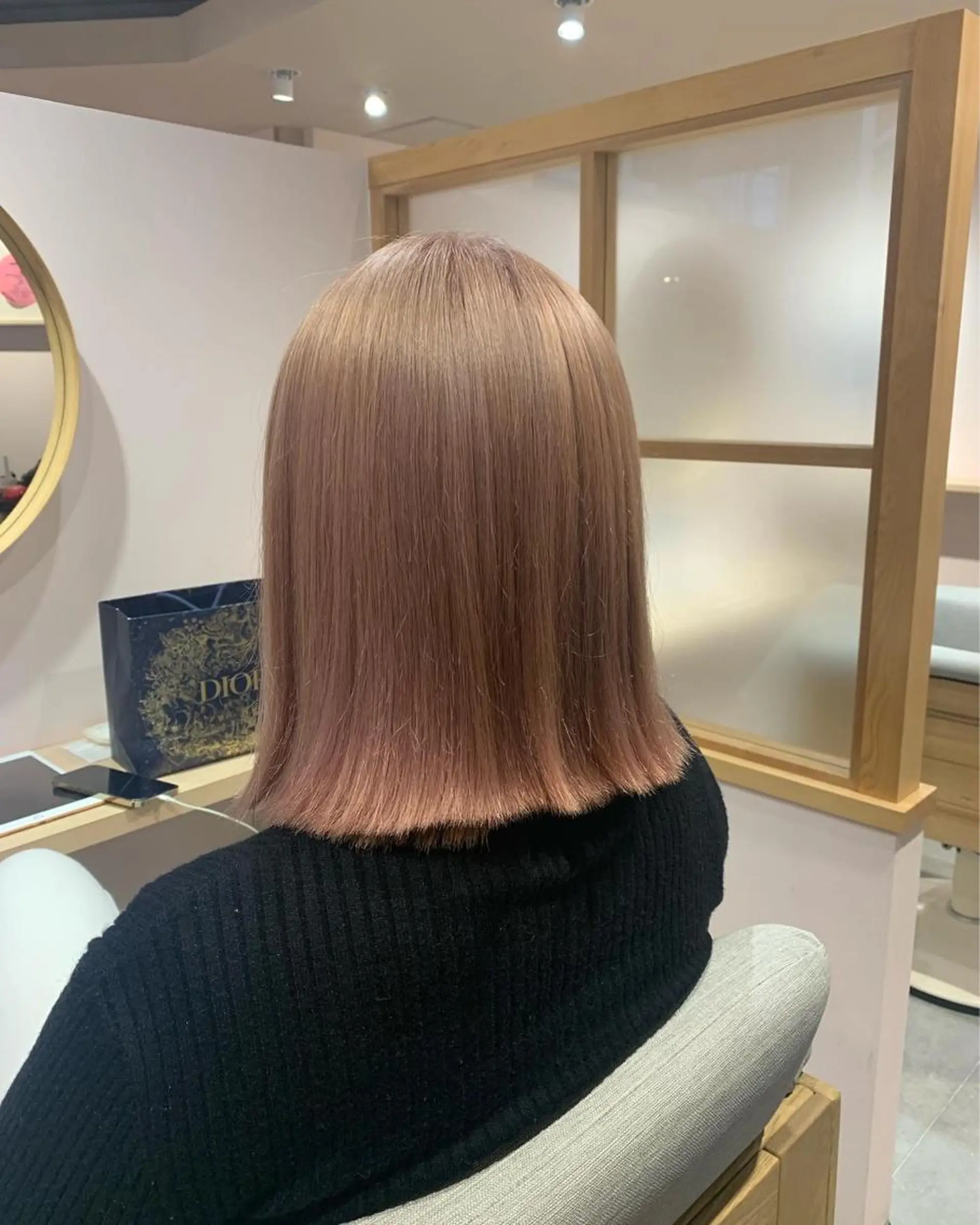 カラー ピンクカラー ヘアカラー rio .のヘアスタイル