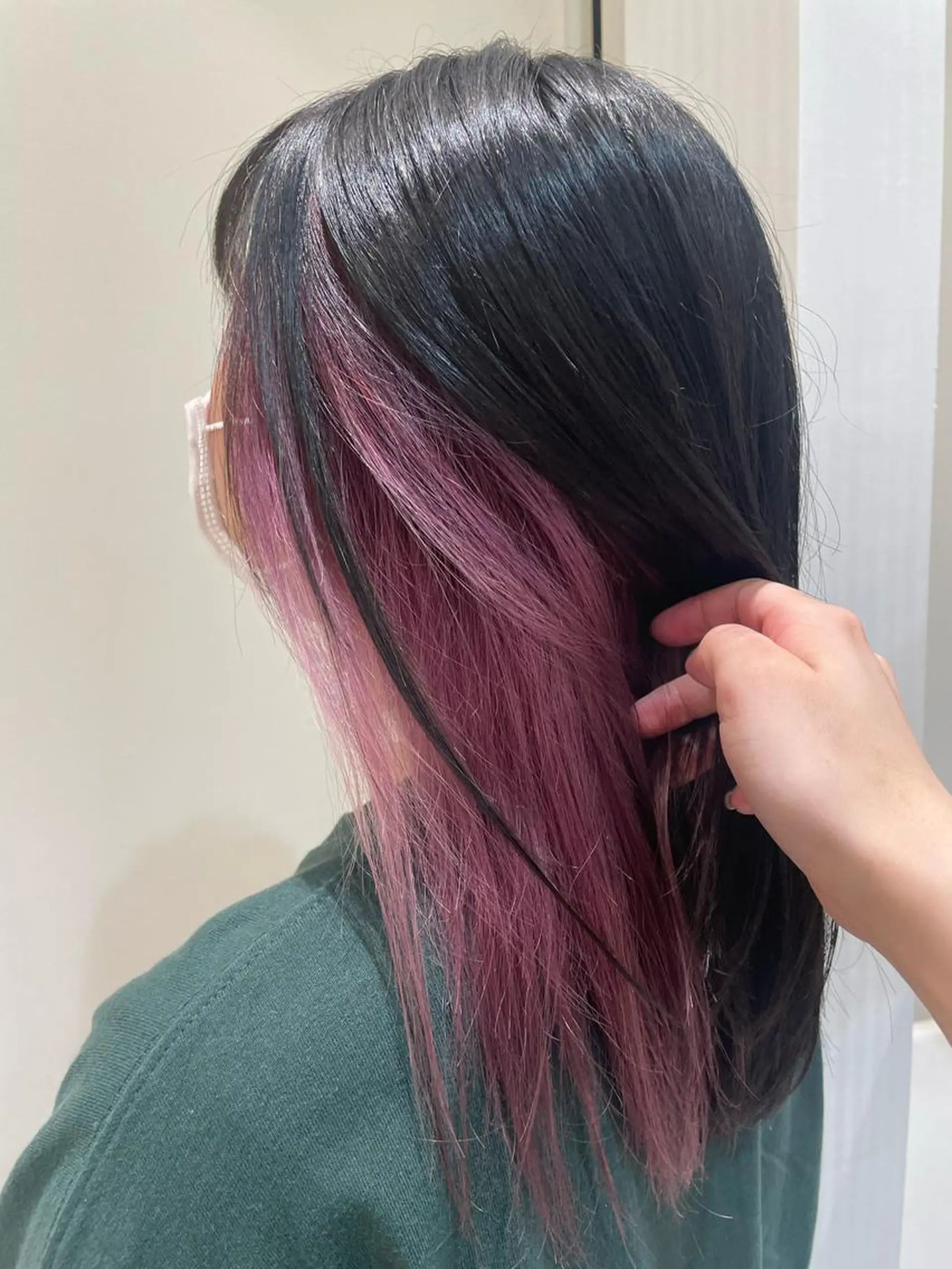 ミディアム カラー ブリーチ イルミナカラー ピンクカラー カット ヘアカラー トリートメント 韓国ヘアメイク🎀/ 縮毛矯正✨山本媛香のヘアスタイル