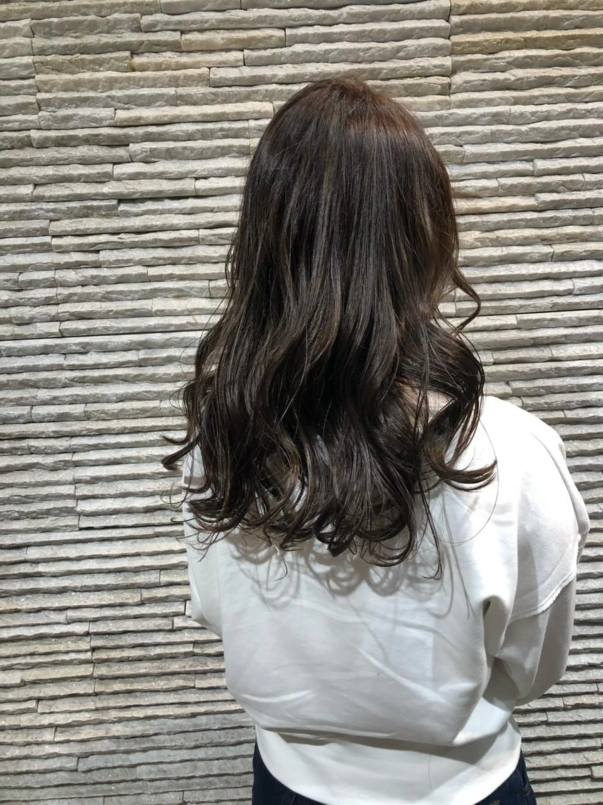 セミロング カラー ヘアアレンジ 嶋田 ゆきのヘアスタイル