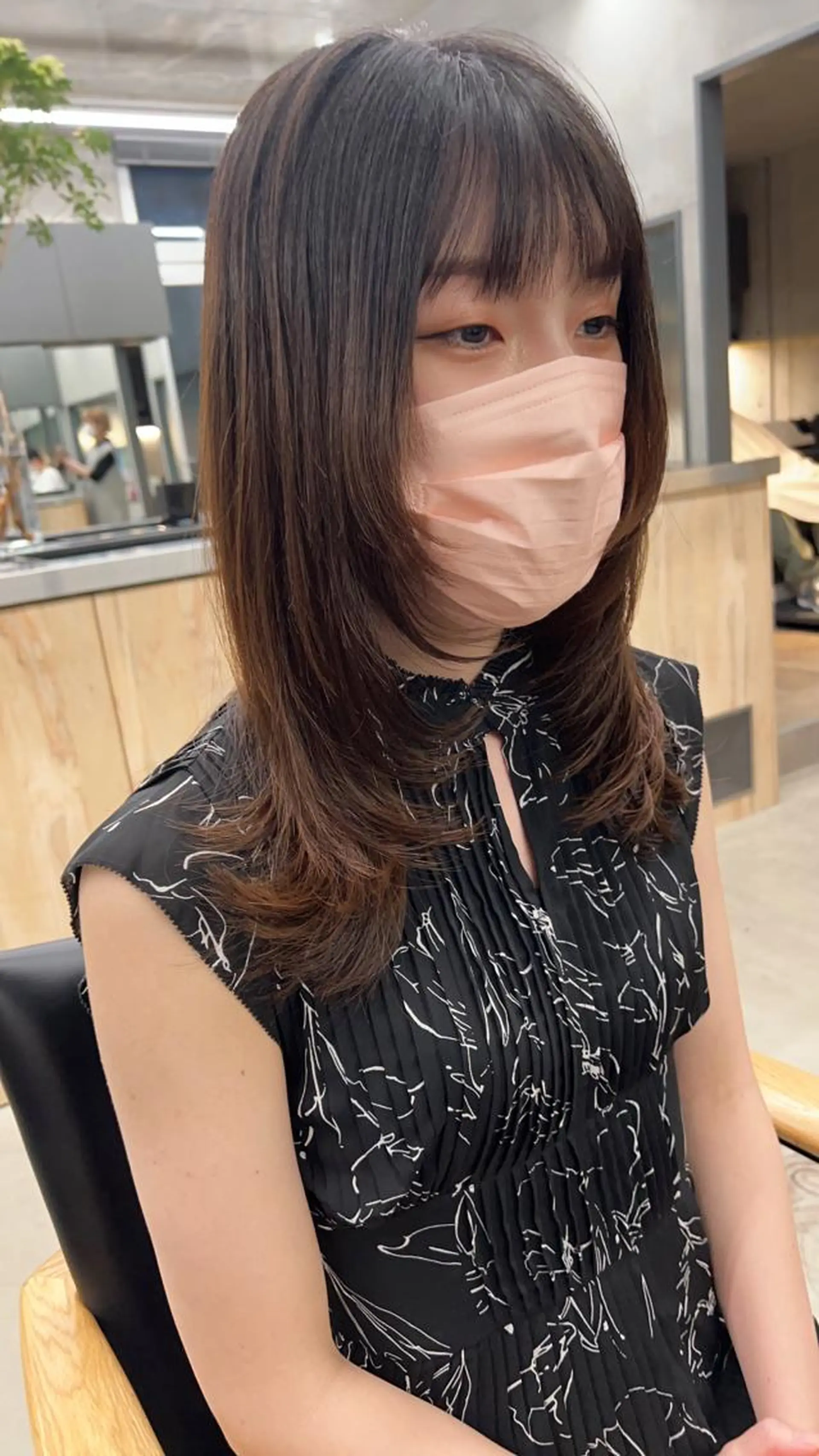 ロング 顔周りカット ロング ウルフカット 誰よりも丁寧なカット 🍀小林輝のヘアスタイル