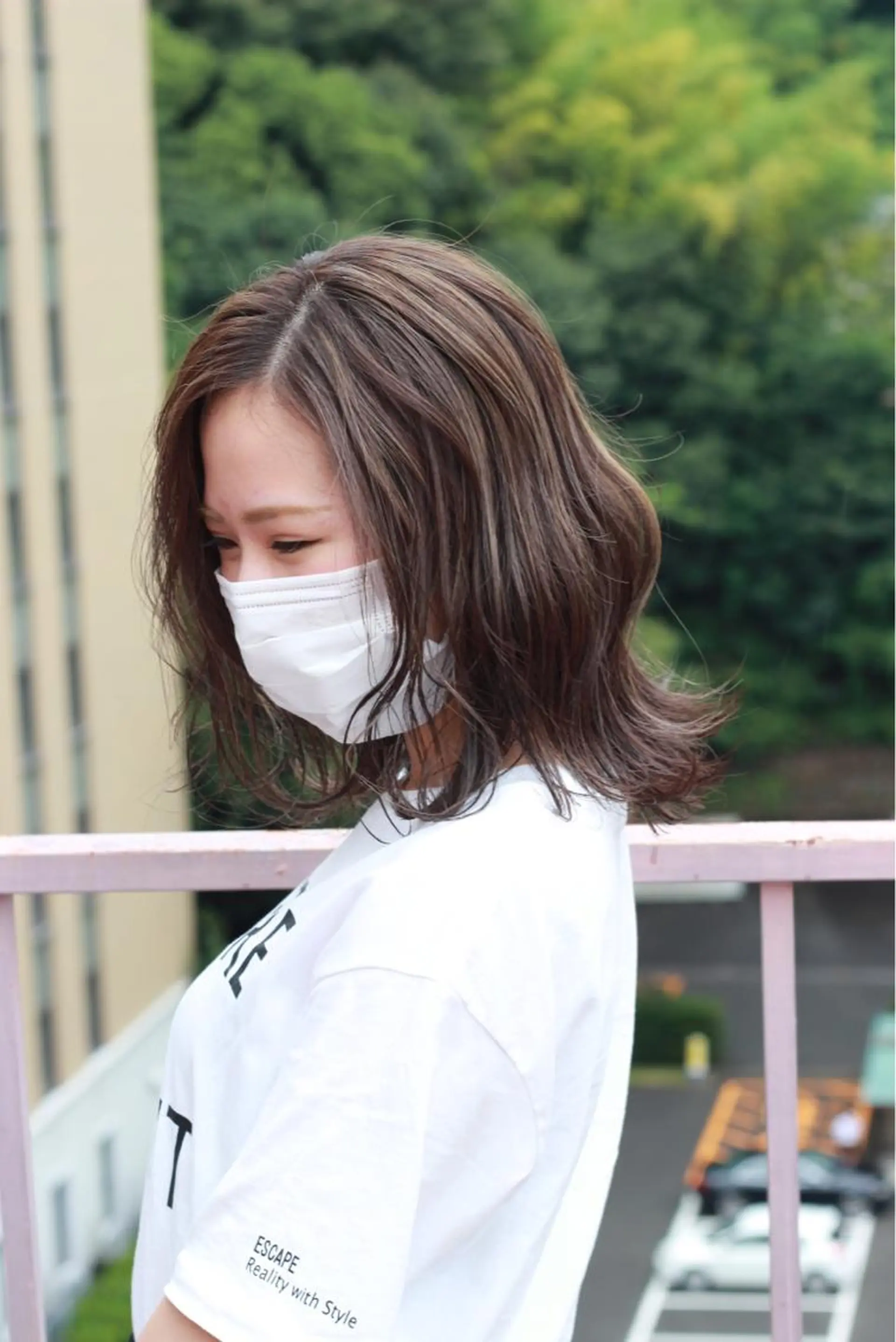 ミディアム カラー ベージュカラー ハイライトカラー ハイライト ヘアカラー Viage （ビアージュ）のヘアスタイル