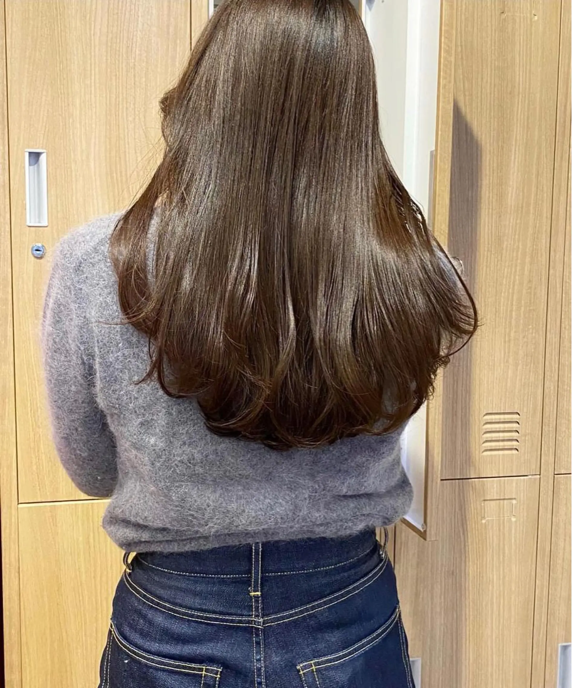 セミロング カラー カット 縮毛矯正 トリートメント レイヤーカット/暖色 カラー/mao🎀のヘアスタイル