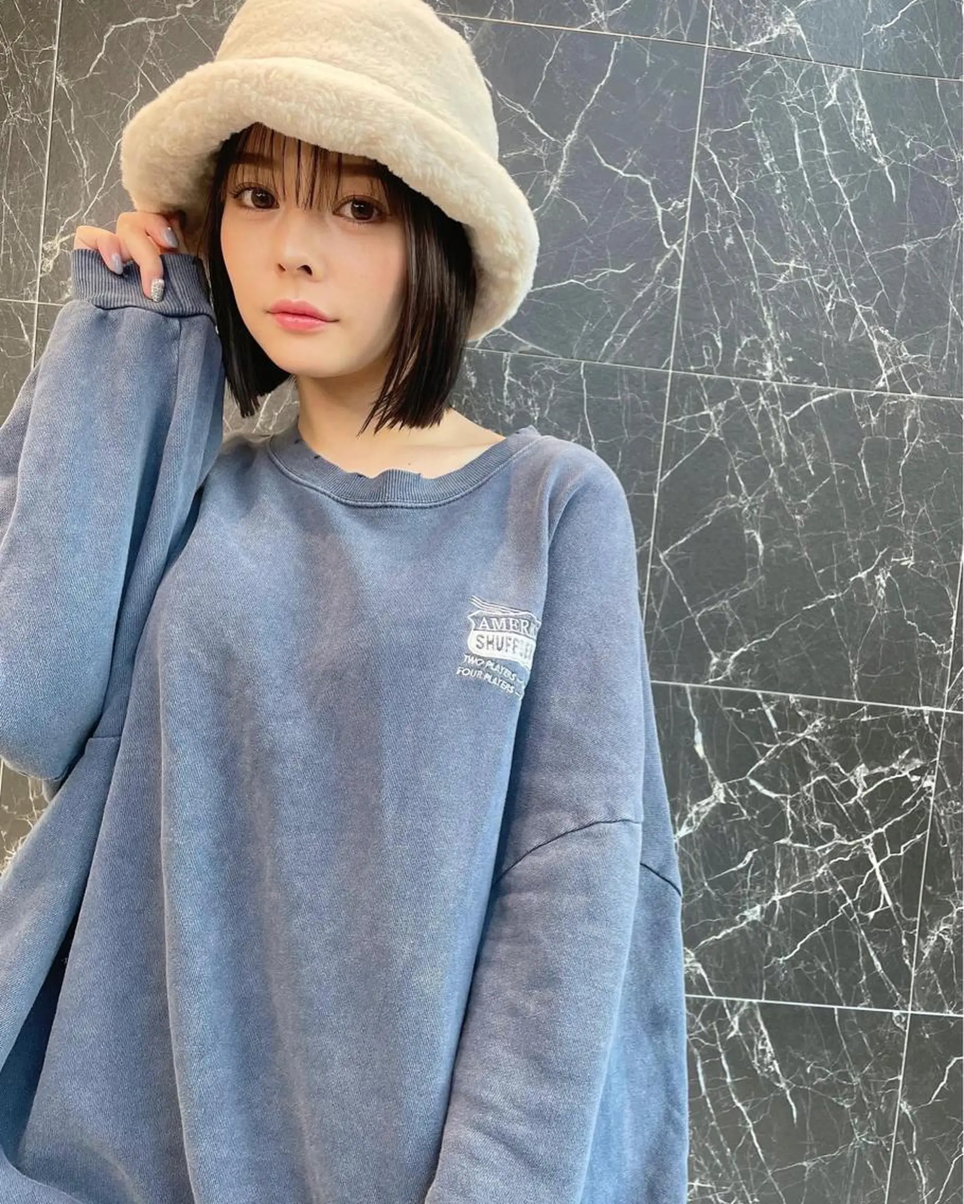 ミディアム チダアキフミ Ash大森のヘアスタイル