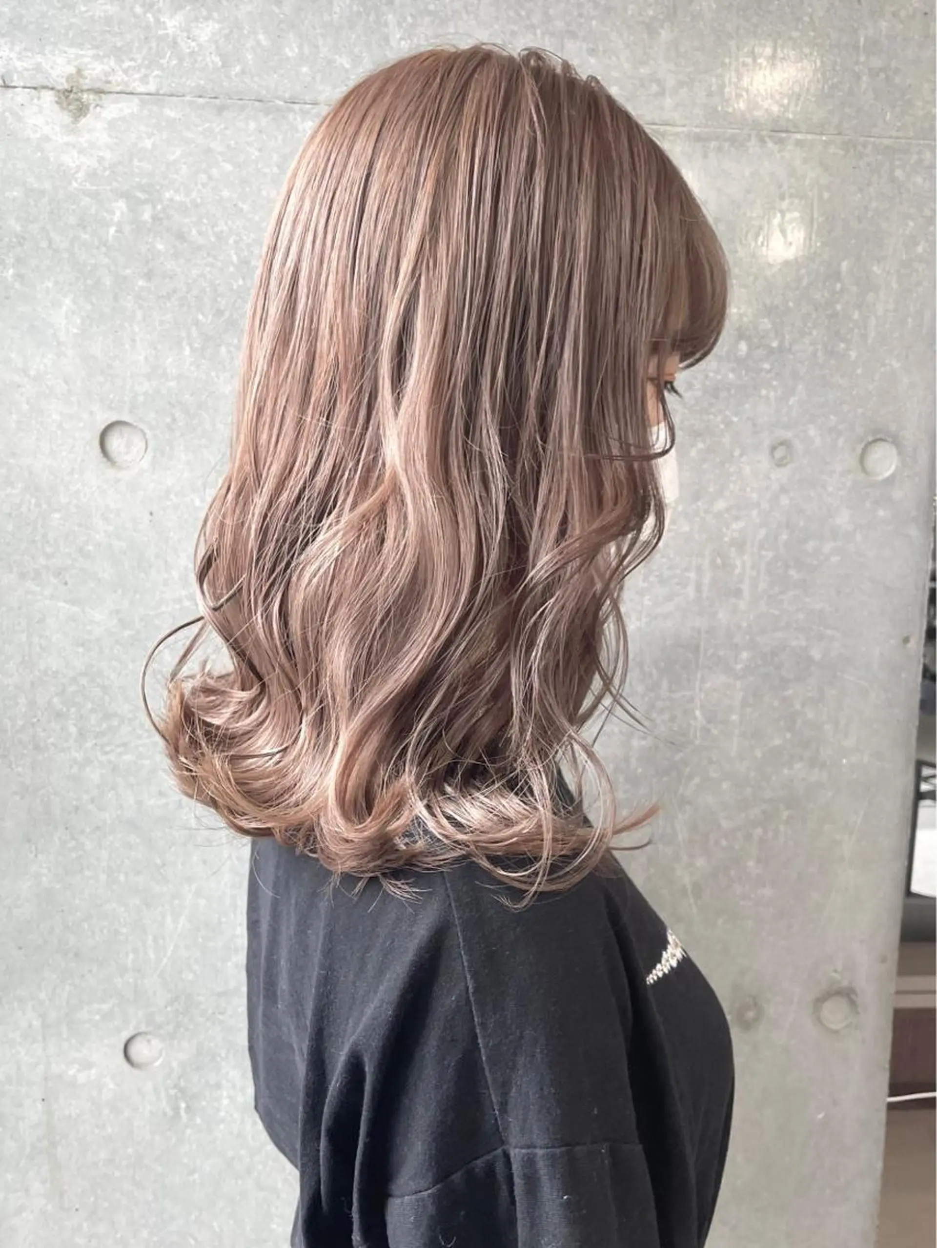 セミロング カラー 🧸ミルクティー🧸 kousei🧸のヘアスタイル