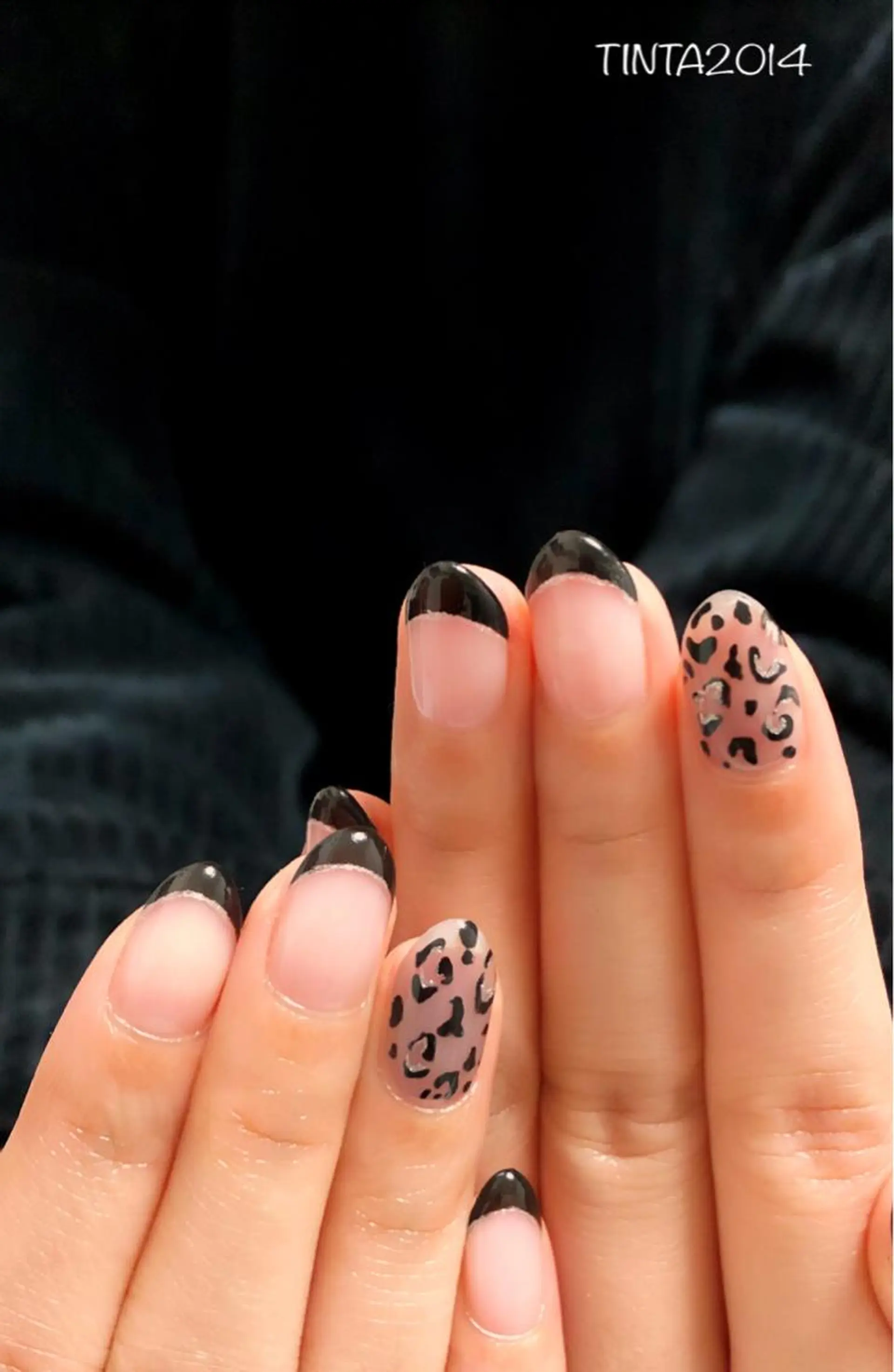 ネイル アニマル柄 フレンチネイル ネイルサロン ティンタ所属・馬場 典子のネイルデザイン