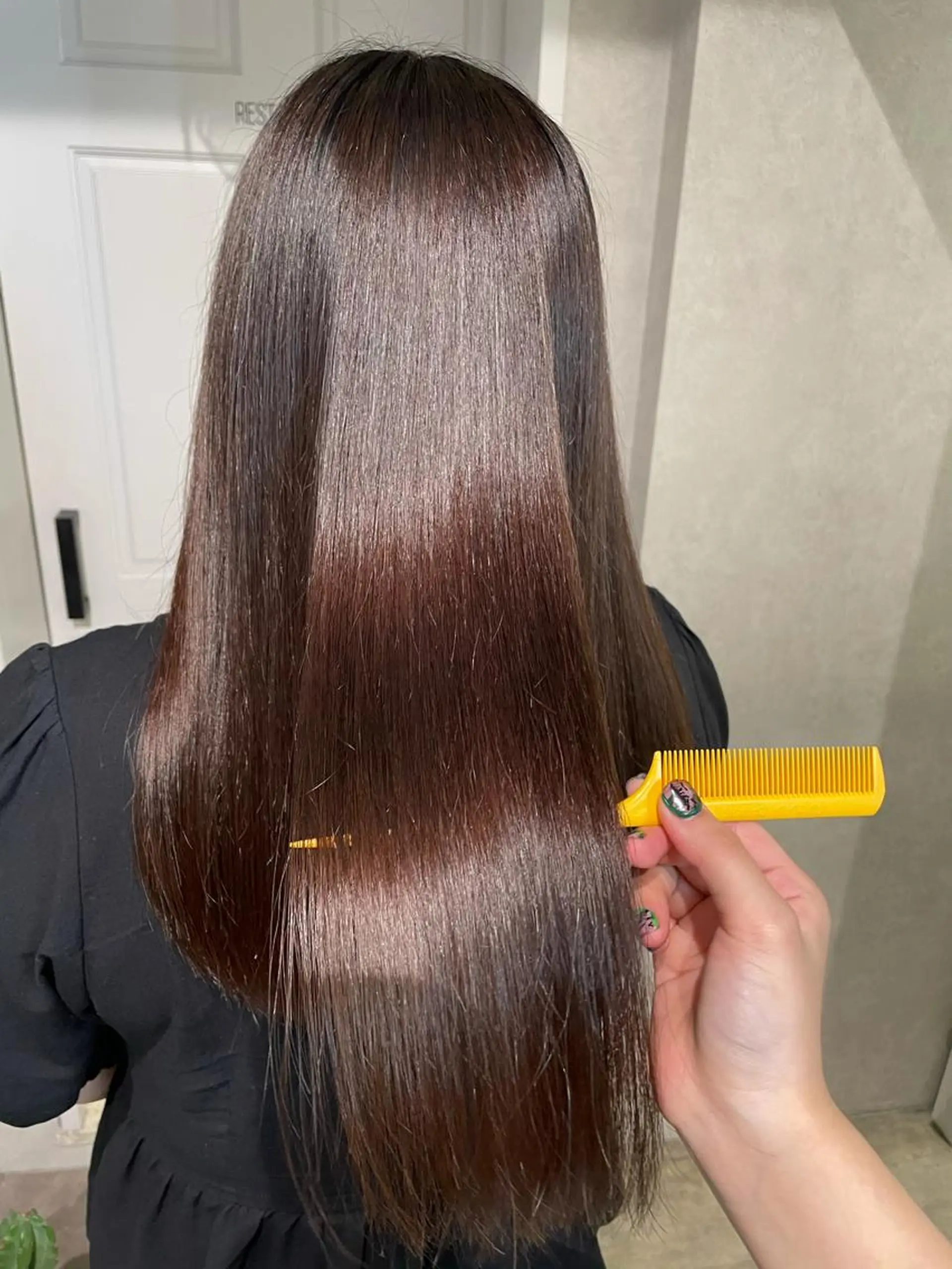 セミロング カラー 髪質改善 トリートメント トリートメント ナチュラル透明感🌱 小山美樹子のヘアスタイル