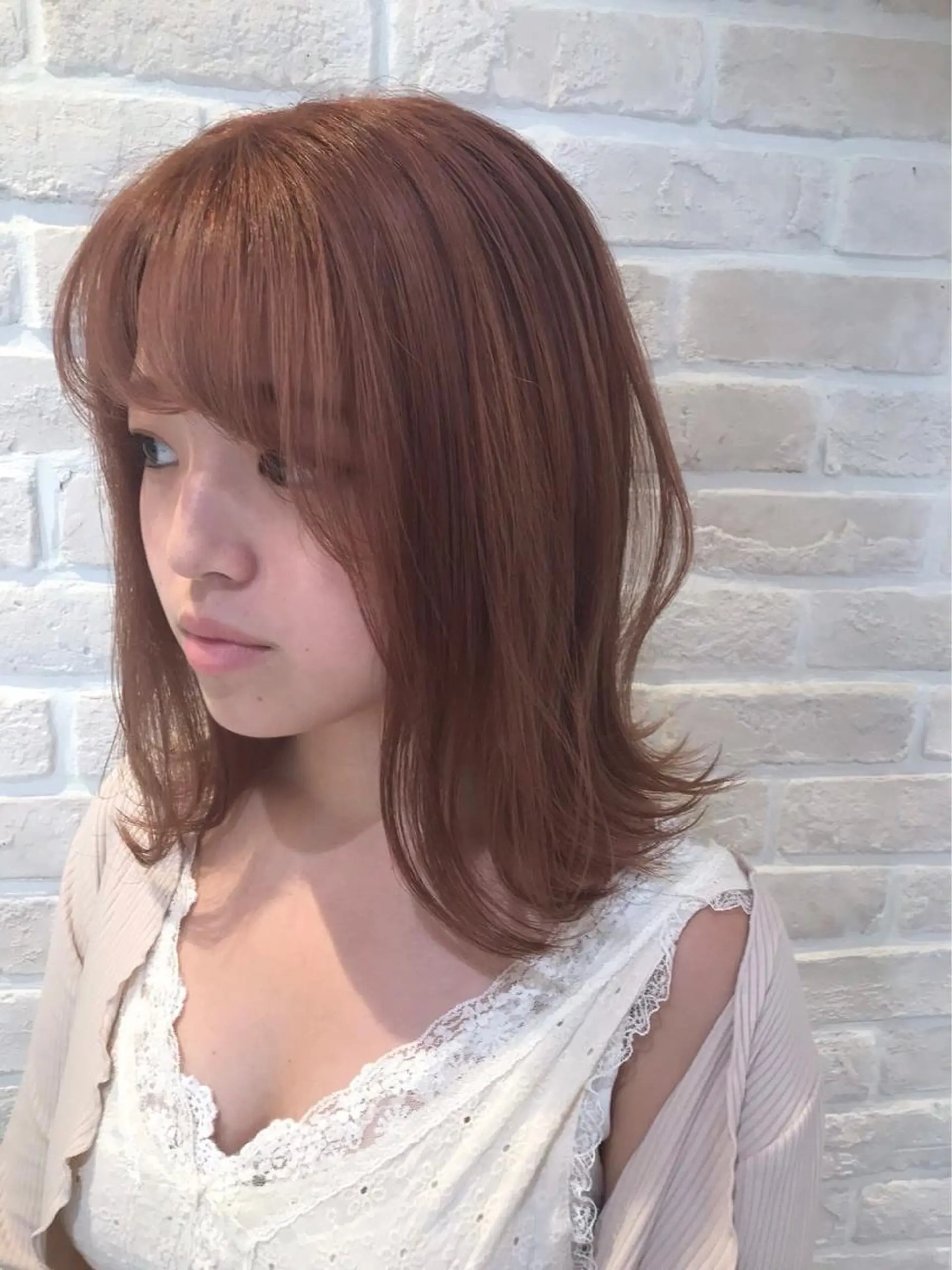 ミディアム カラー 縮毛矯正 🍀艶髪.美髪🍀 岡部恒輝のヘアスタイル