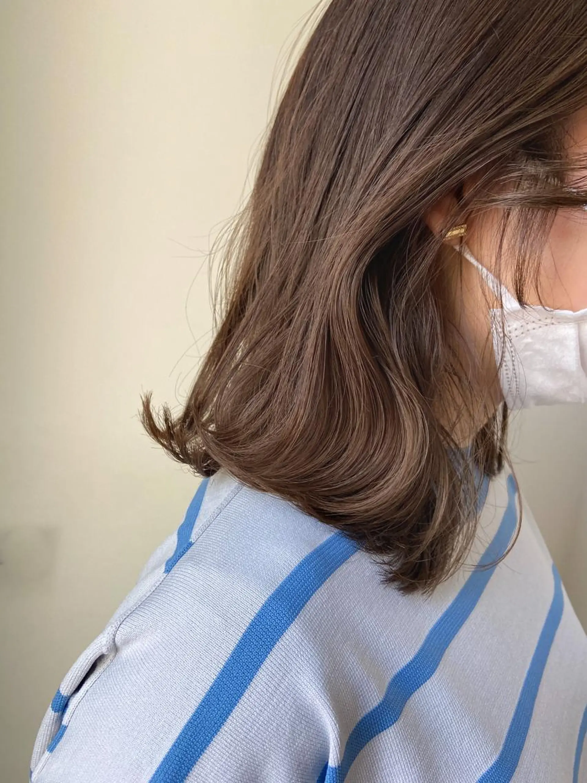 セミロング カラー ベージュカラー カット ヘアカラー トリートメント 岡本康平/ボブ /ブリーチ/レイヤーのヘアスタイル