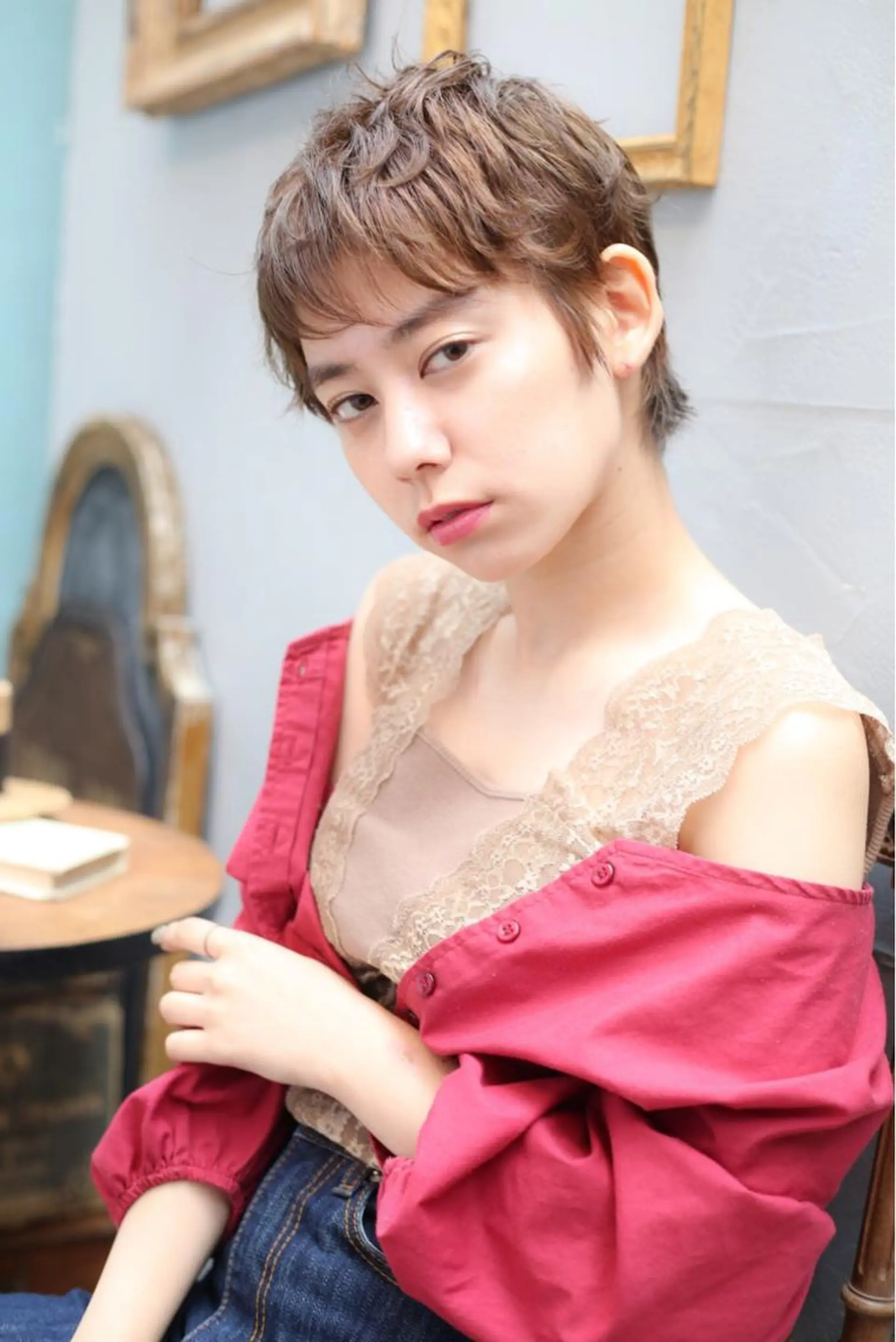 ショート 石渡このみ 🍊レイヤーカットのヘアスタイル