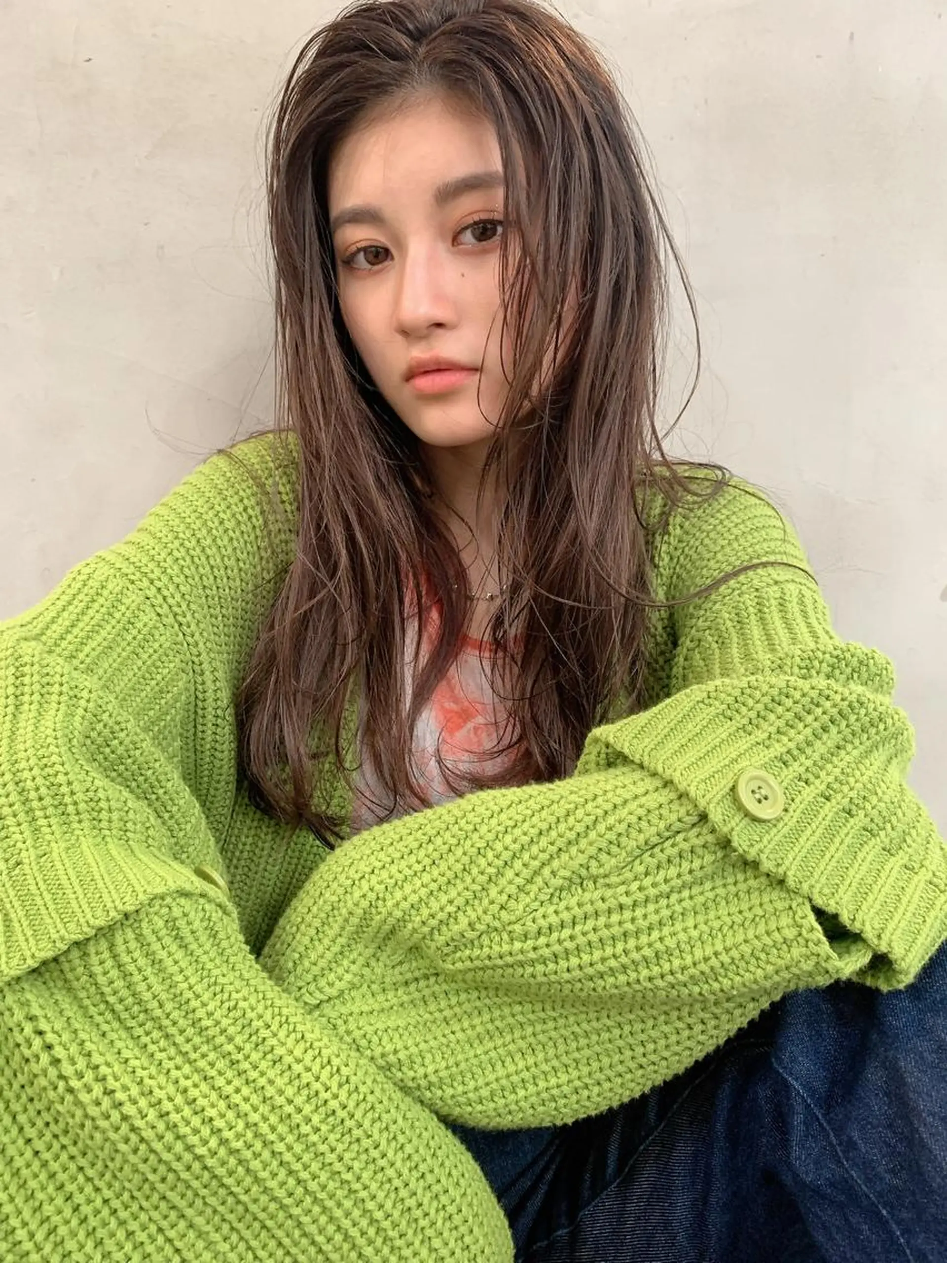 ロング カラー 小顔レイヤー×コンパ クトボブ/林隆平のヘアスタイル