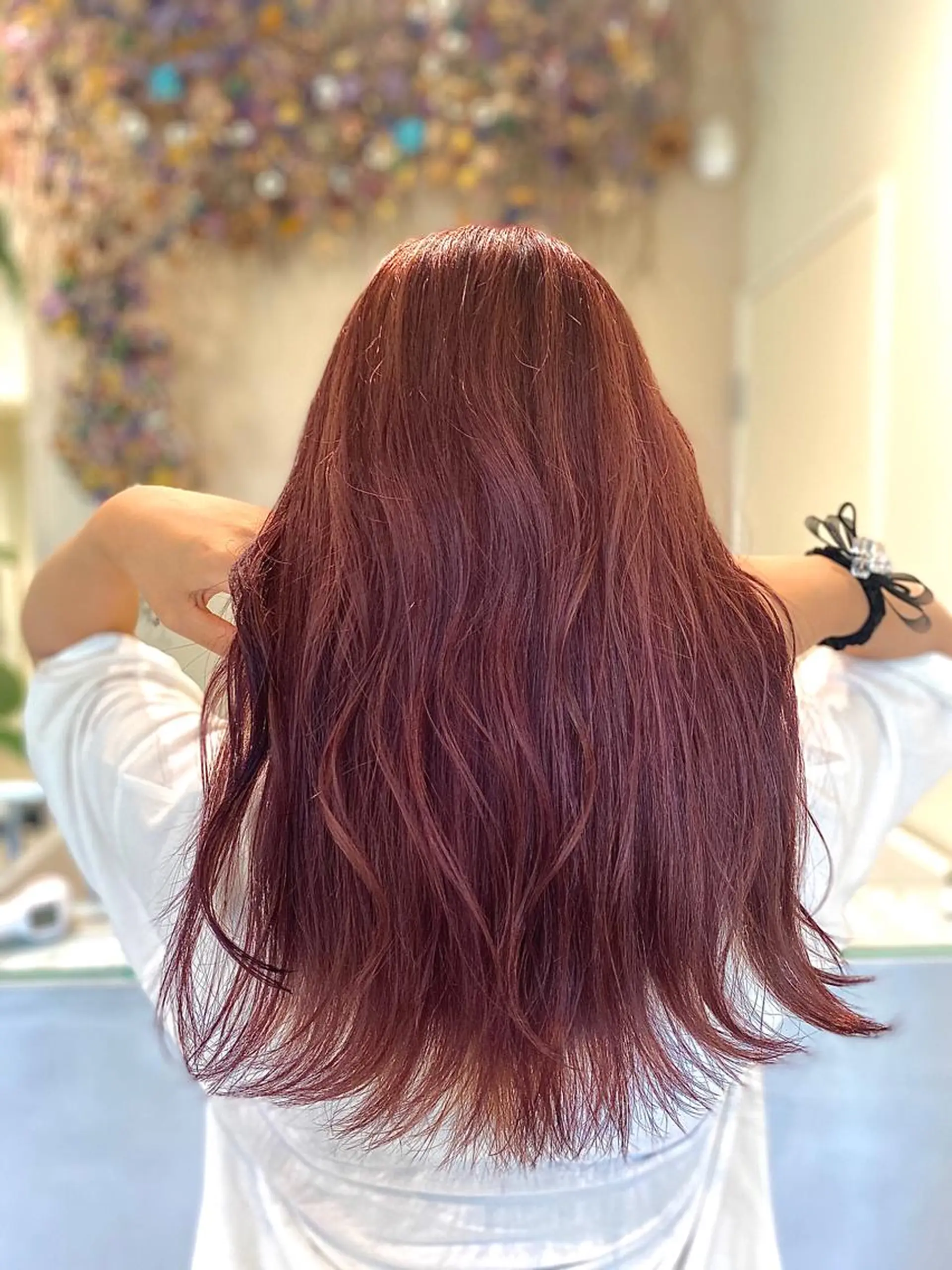 ロング ボブ/インナーカラー /眉毛/Miyuのヘアスタイル