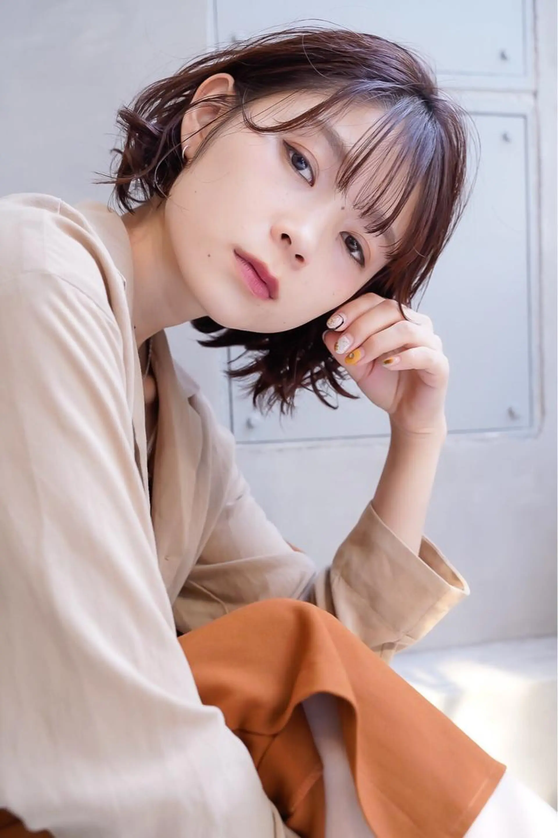 ショート カラー サイエンスアクア/艶 髪/レイヤー/清水のヘアスタイル