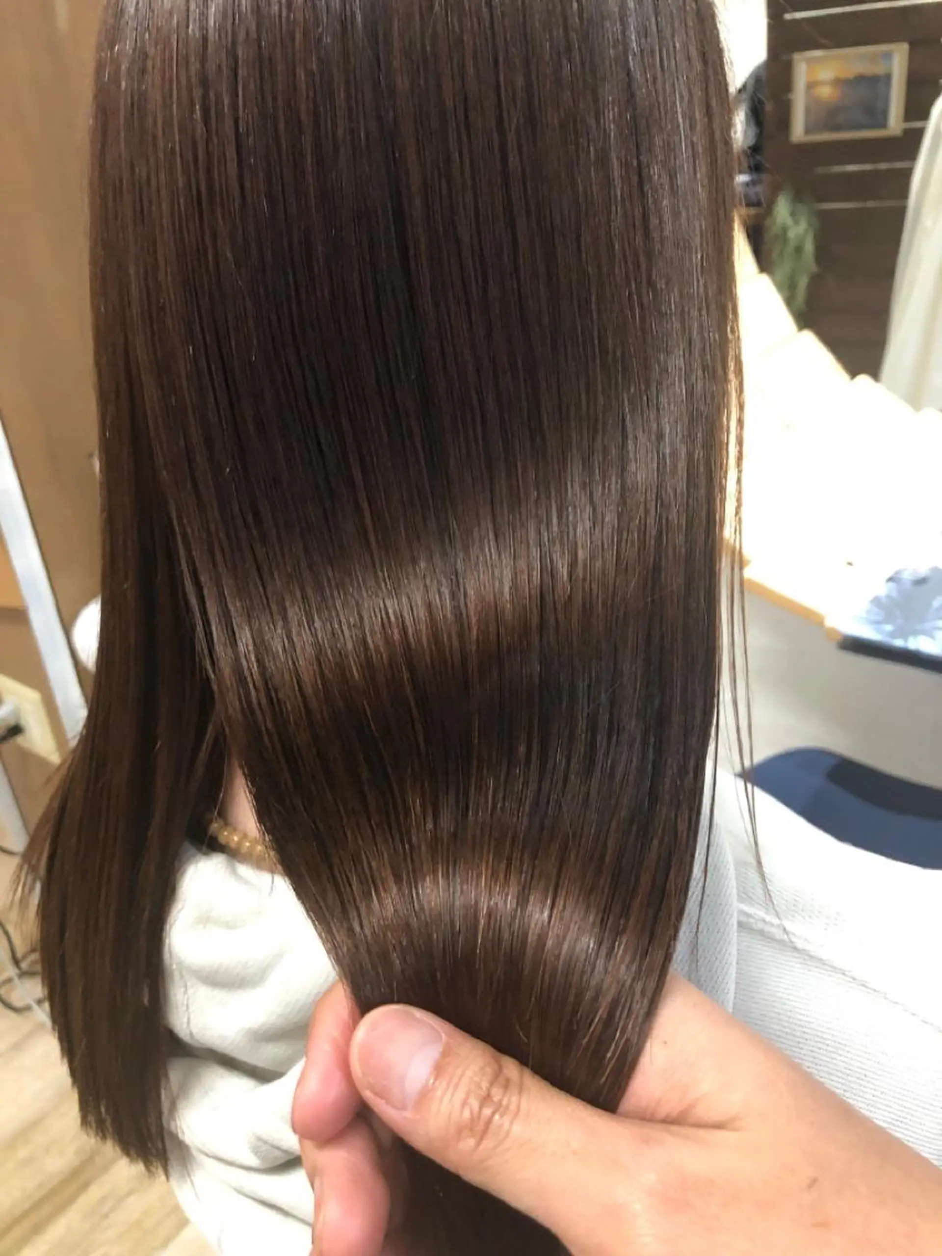 セミロング 縮毛矯正 カット 縮毛矯正 トリートメント hair salon Arllon(アルロン)所属・酸性縮毛矯正　美髪 特化サロン　八百村のヘアスタイル