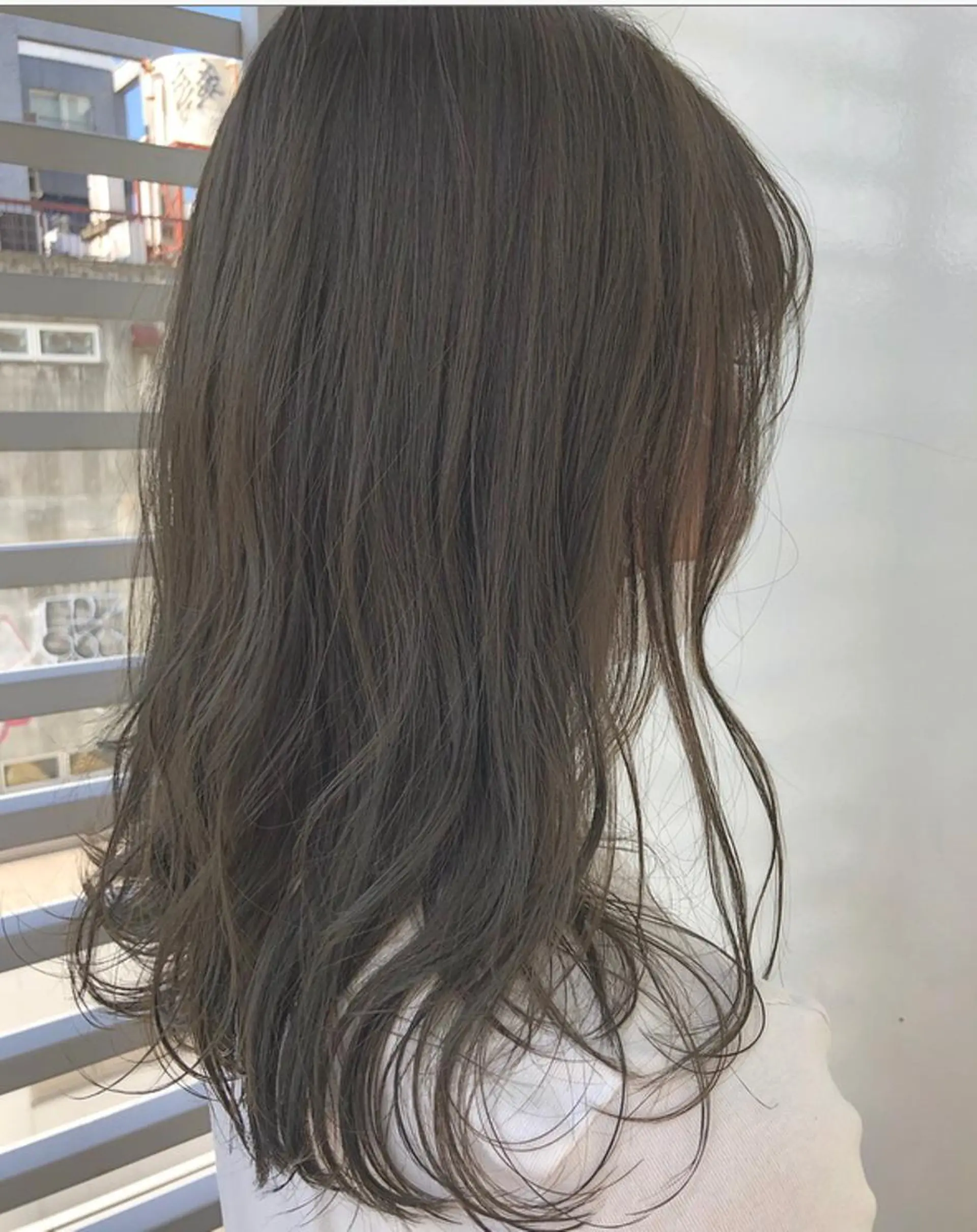 ロング カラー アディクシーカラー グレージュ 🌿透明感ヘア 園田　朱梨🌿のヘアスタイル