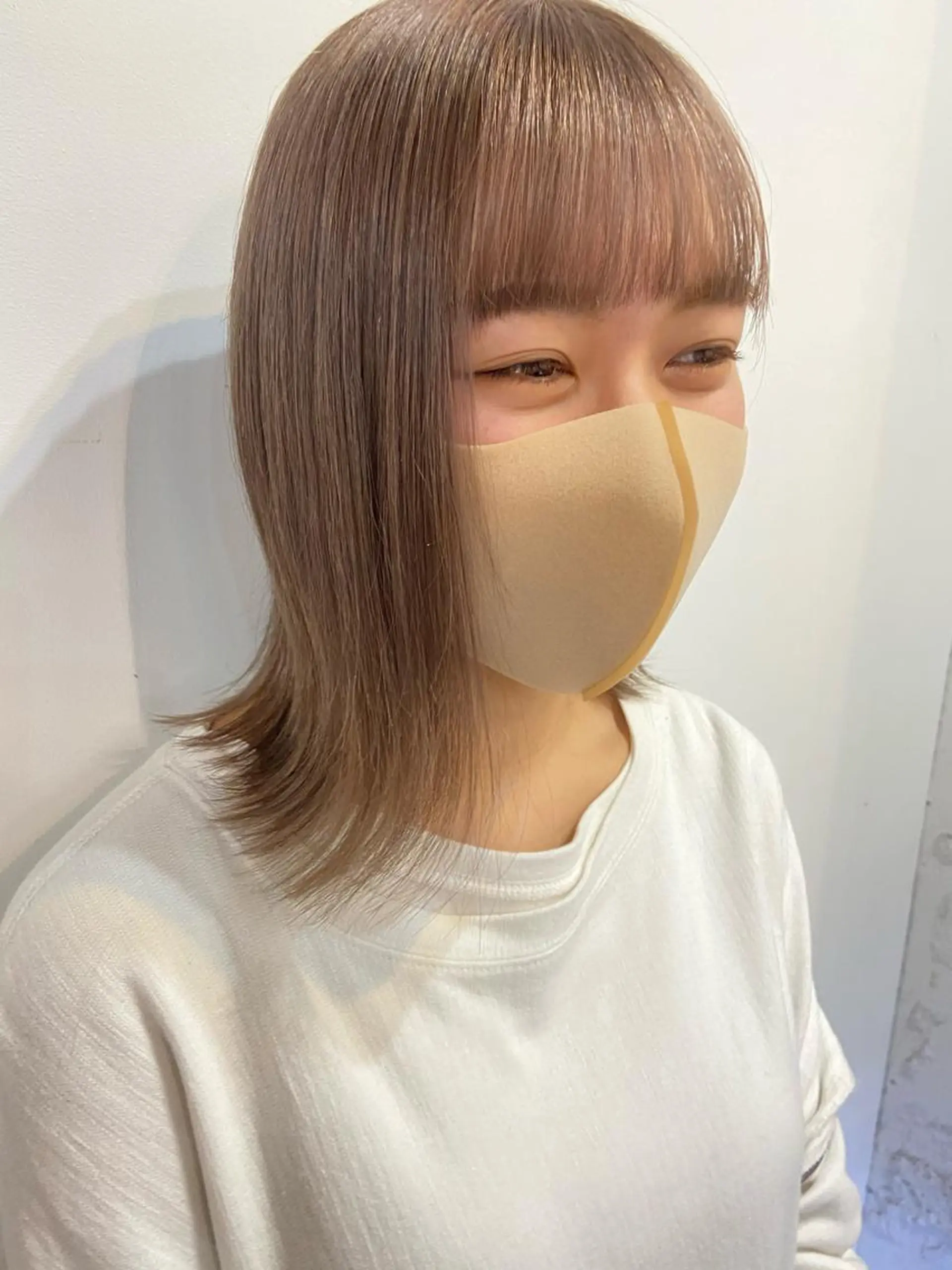 ミディアム カラー ヘアアレンジ satsuki 暖色・ブラウンカラーのヘアスタイル