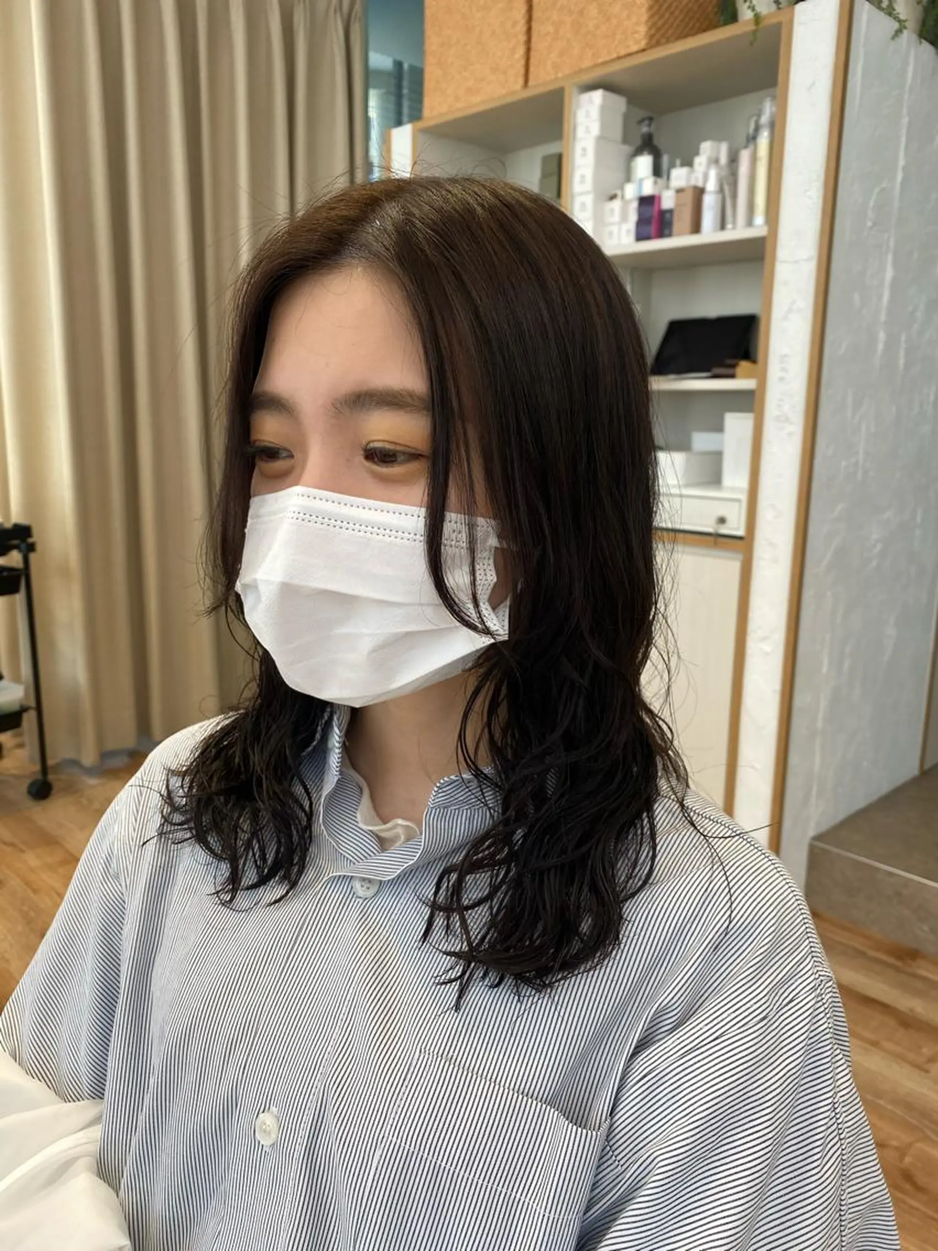 ミディアム パーマ ❤️パーマ美容師✂︎ 井口美緒のヘアスタイル