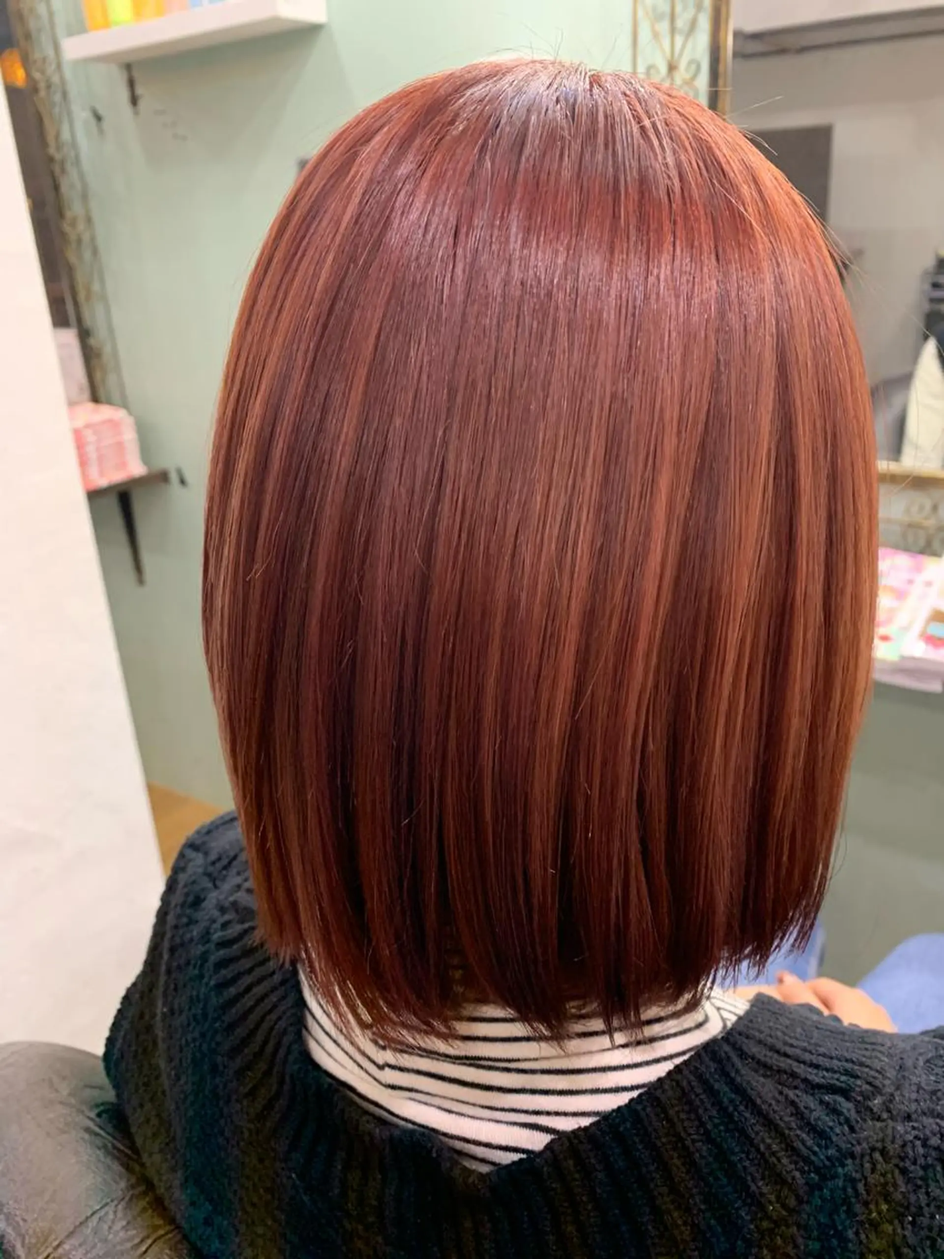 ミディアム カラー R ri R takagiのヘアスタイル