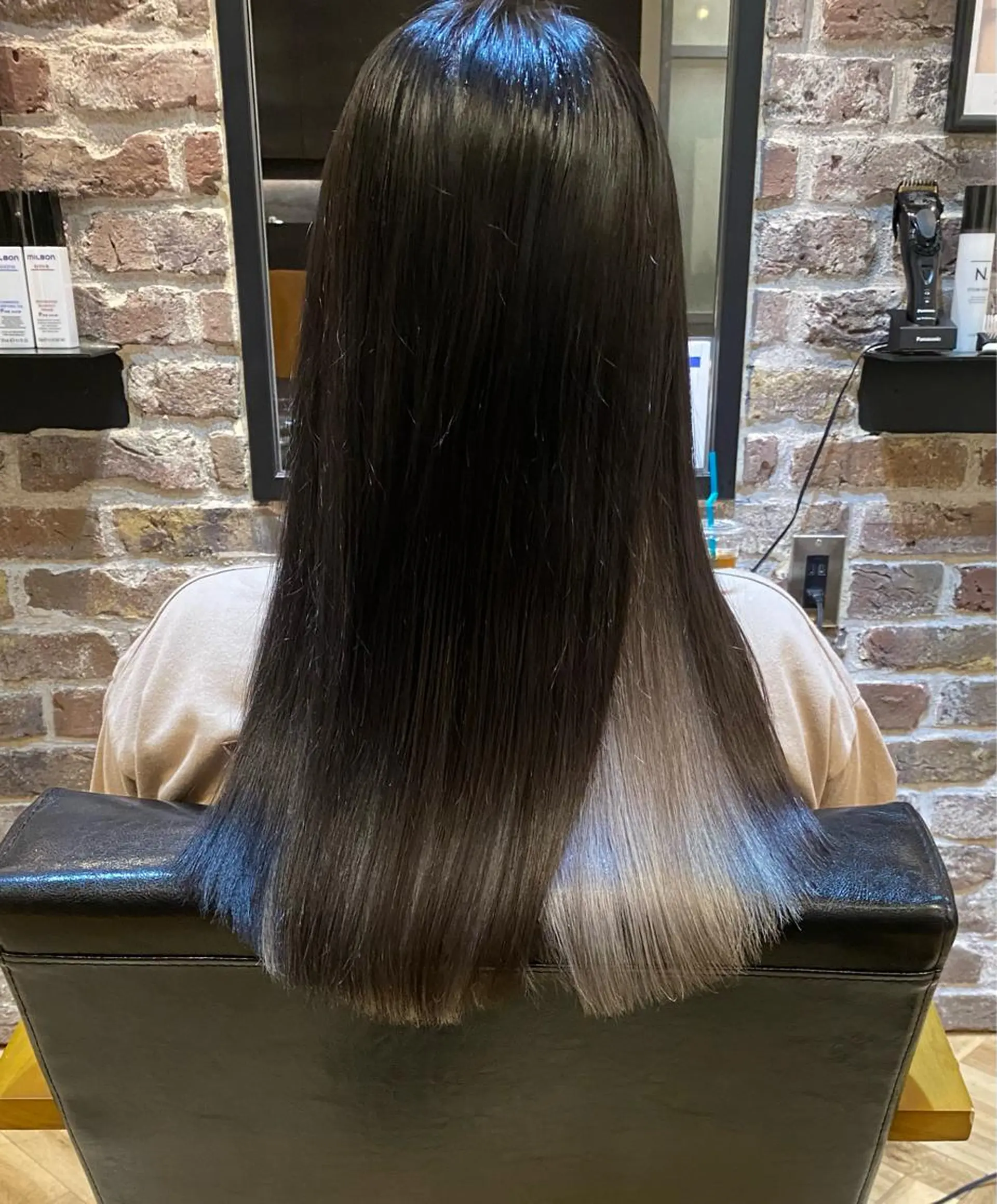 セミロング ヘアカラー 大内田 凌馬のヘアスタイル