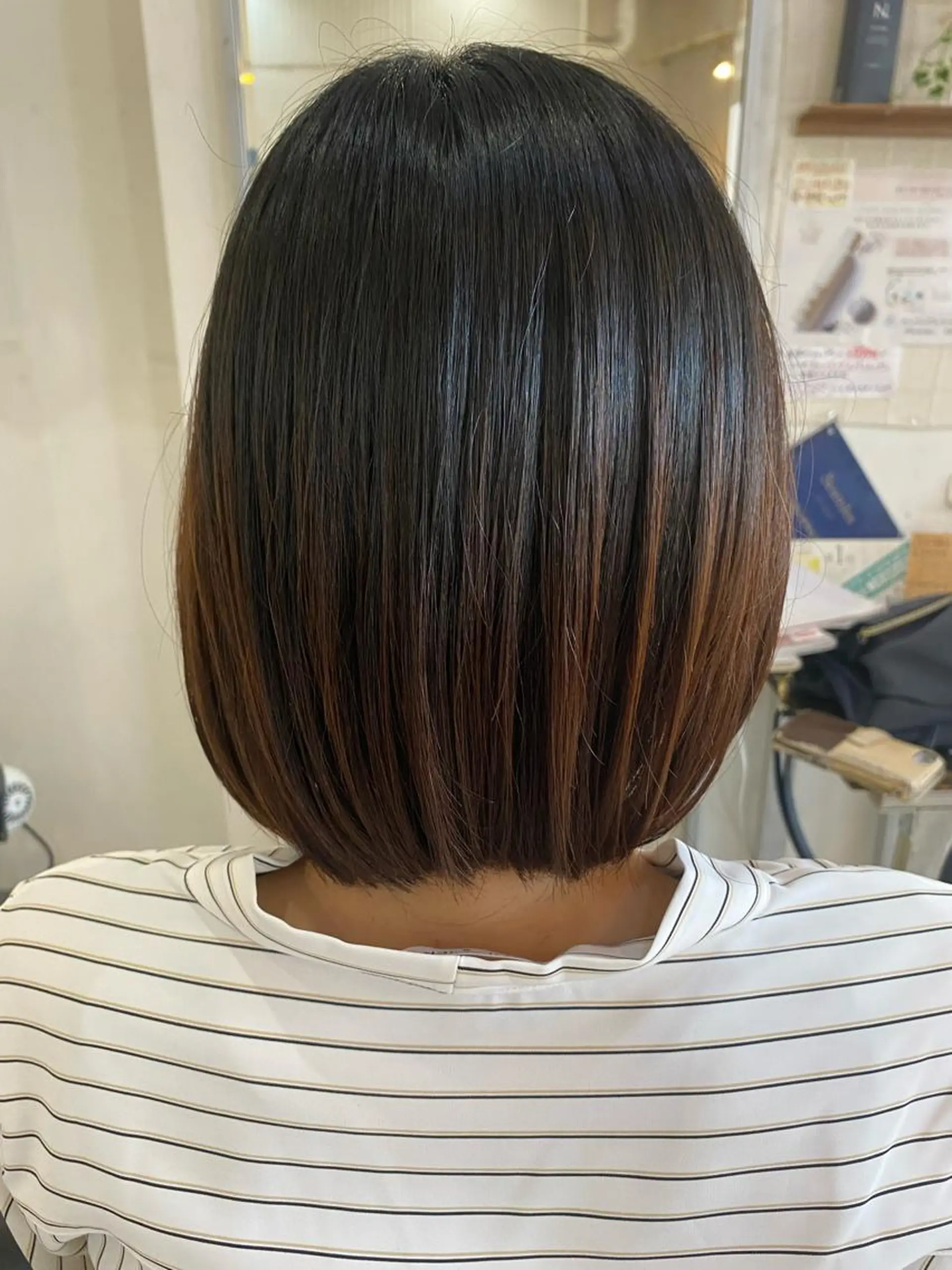 ミディアム カット 縮毛矯正 ベストヘアー上本郷所属・黒川 奨のヘアスタイル