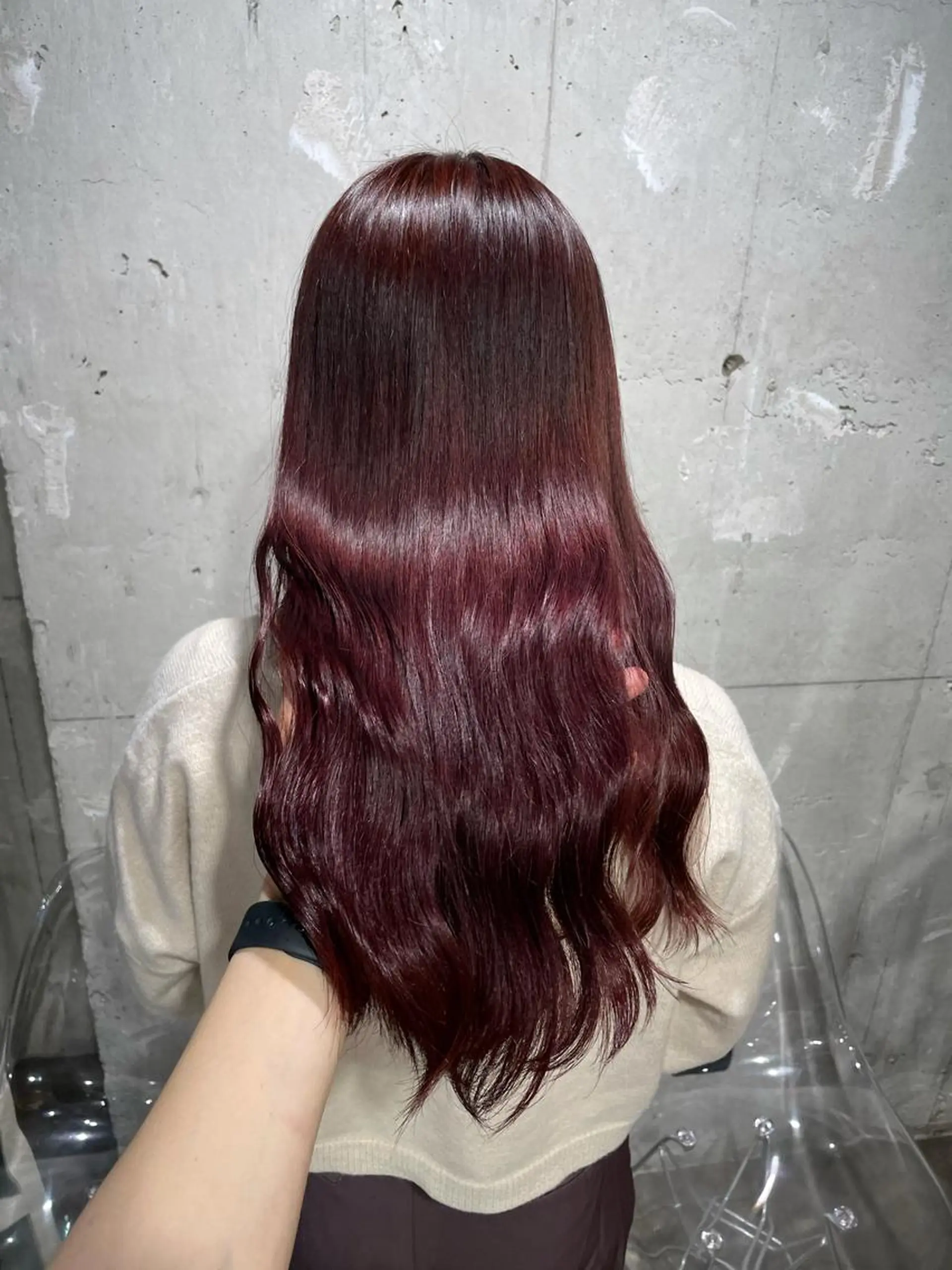 ロング カラー ヘアカラー トリートメント ヘッドスパ ヘアセット ベージュカラー💖 やすひろのヘアスタイル