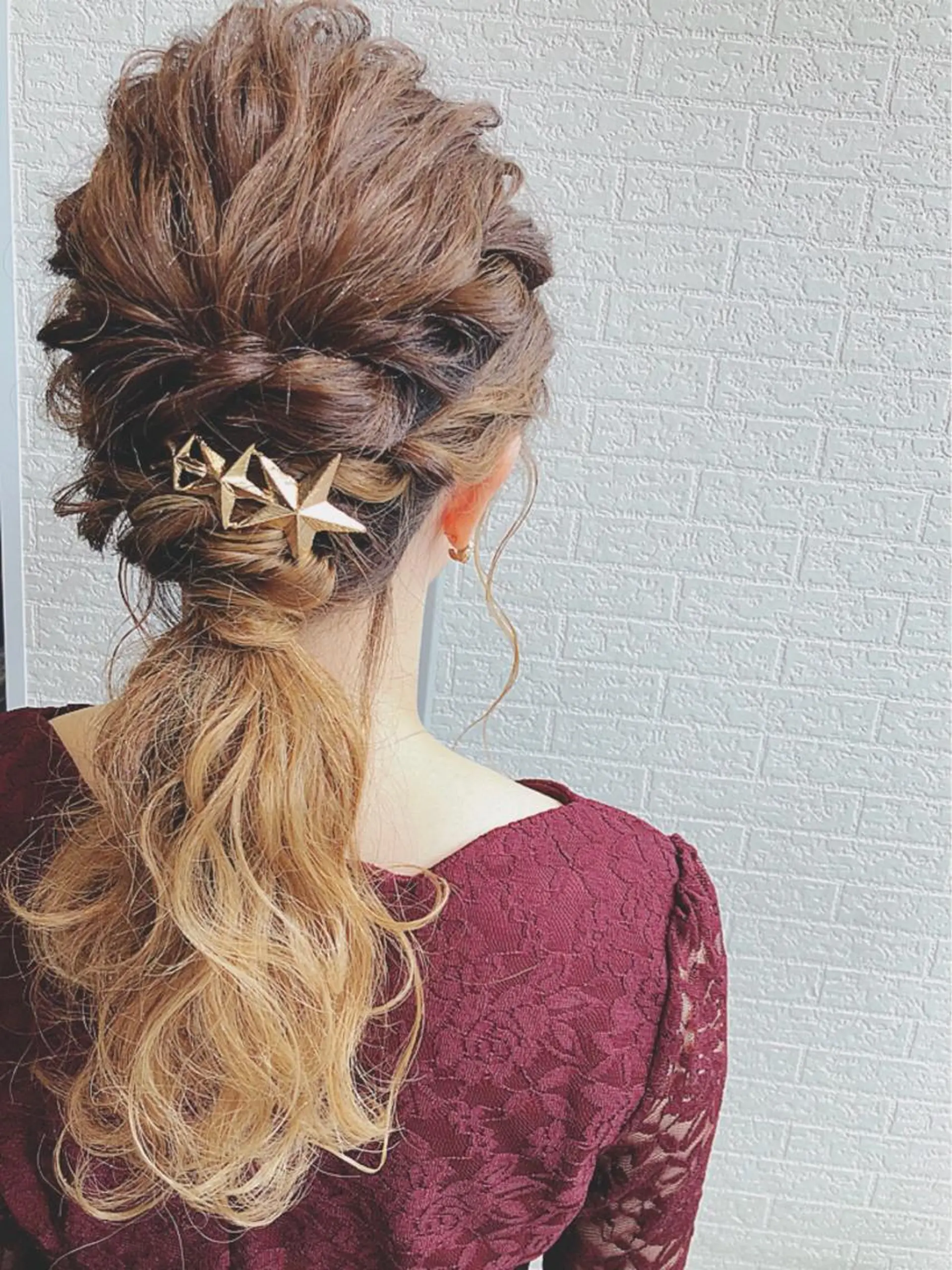 セミロング ヘアアレンジ 久保田 茜のヘアスタイル