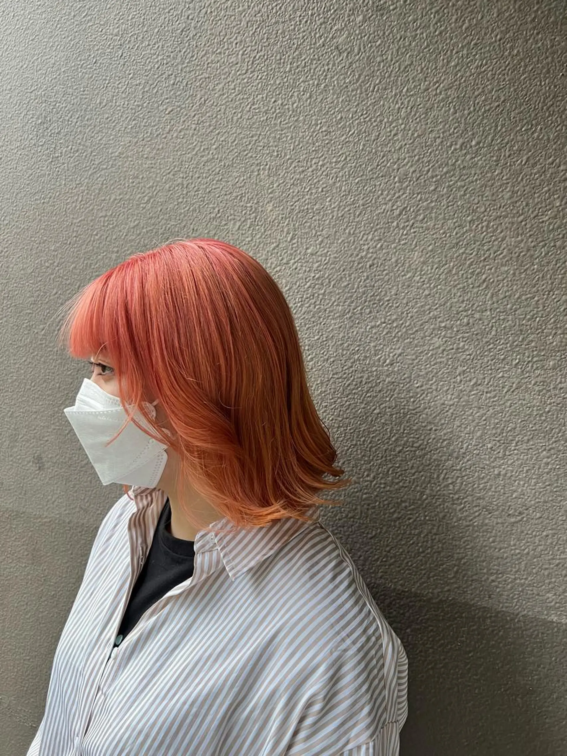 ミディアム カラー ピンクカラー 🐰ハイトーンカラー 畠山　渡🐰のヘアスタイル