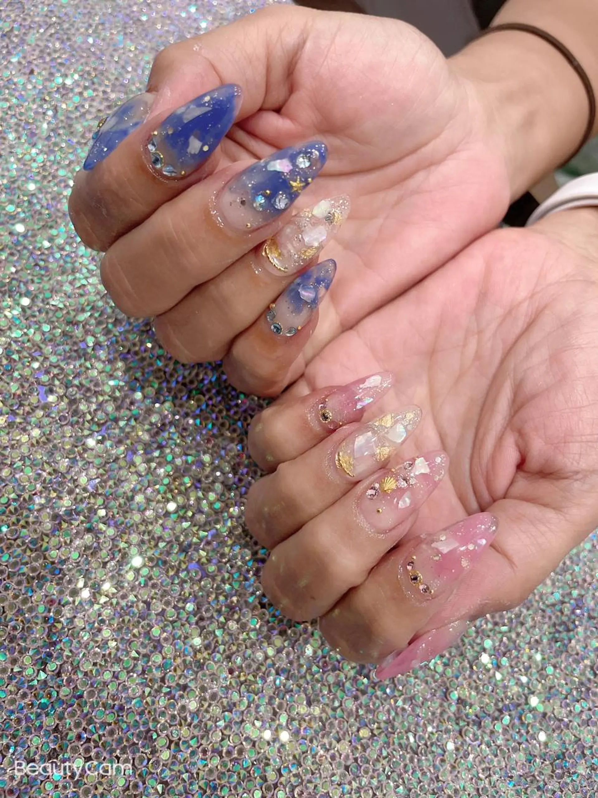 ミディアム ネイル ハンドネイル 《LB》ラブリエ Nail&eyeのマツエク・マツパデザイン