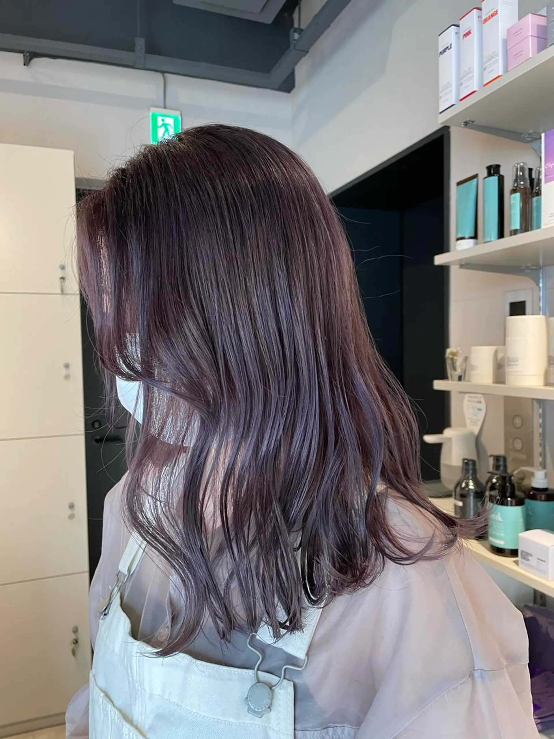 ミディアム カラー パープルカラー ヘアカラー トリートメント ブリーチ👩‍🦳/ ‪✂︎MANAMIのヘアスタイル