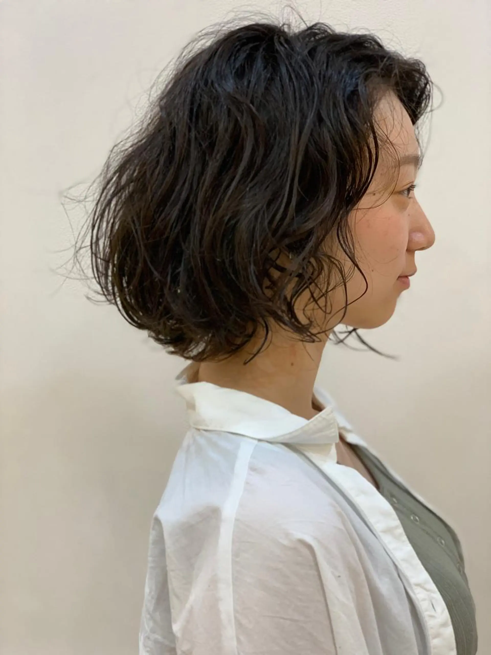 ショート パーマ 伸ばしかけ トータルビューティー K:R鶴川のヘアスタイル