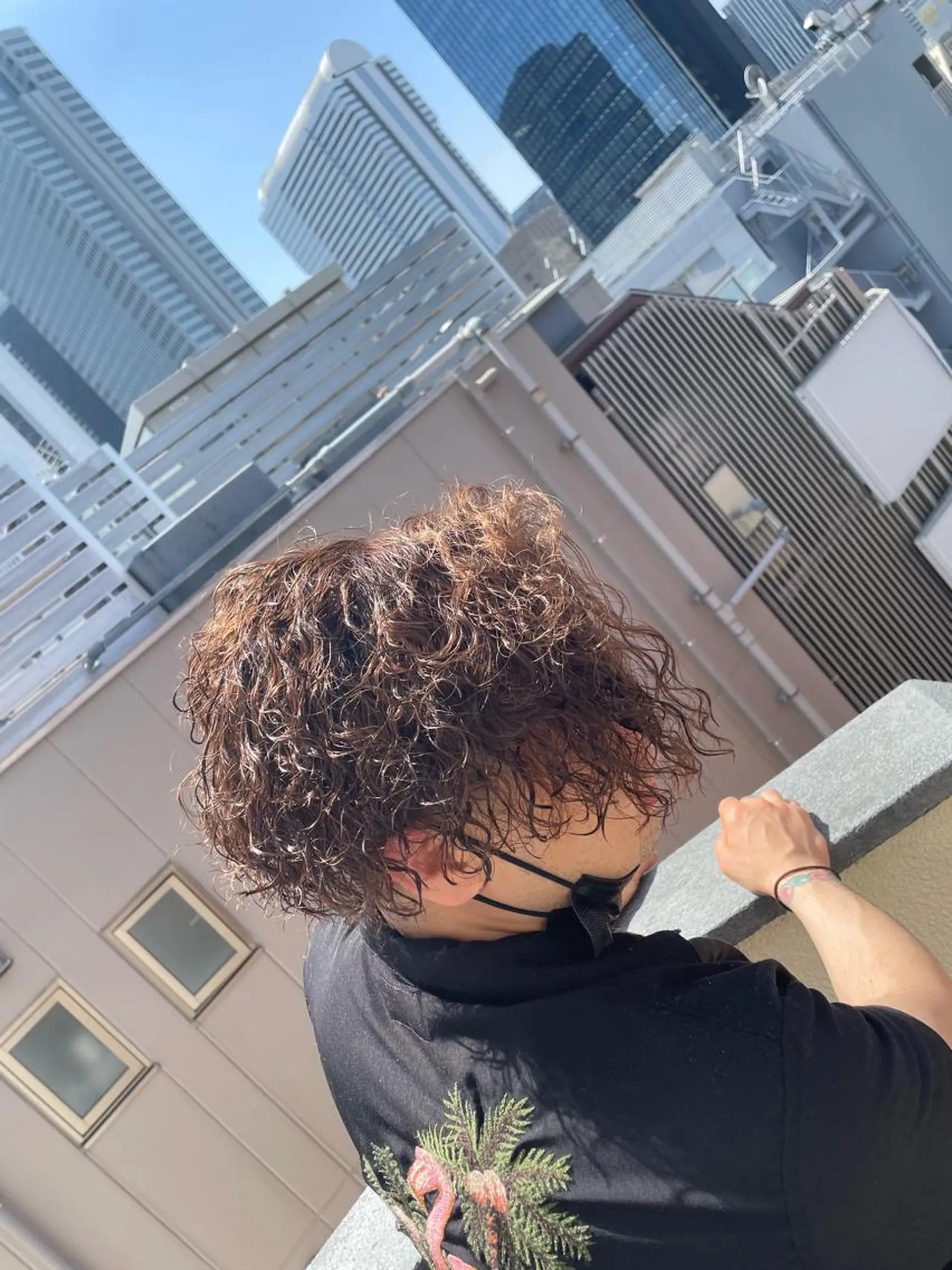 ミディアム パーマ メンズ カット ヘアカラー パーマ ☆1109☆所属・メンズ大歓迎‼︎ ✨seigo✨のヘアスタイル