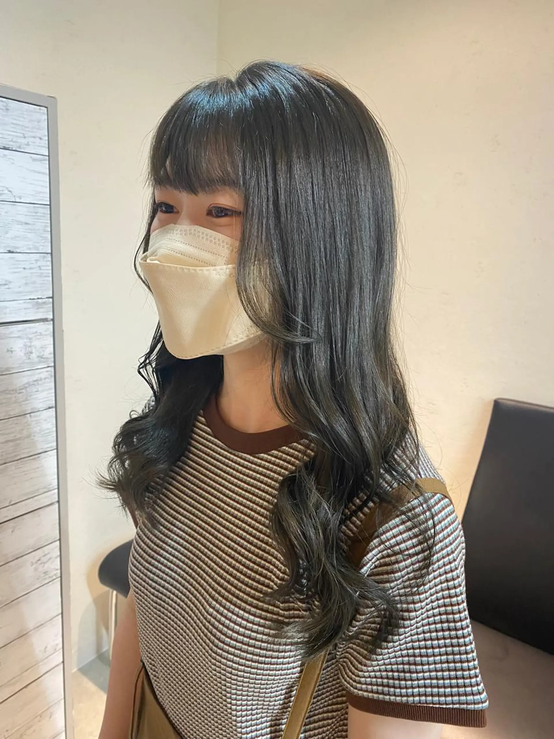 ロング カラー 後藤紗英/髪質改善 /オリーブベージュのヘアスタイル