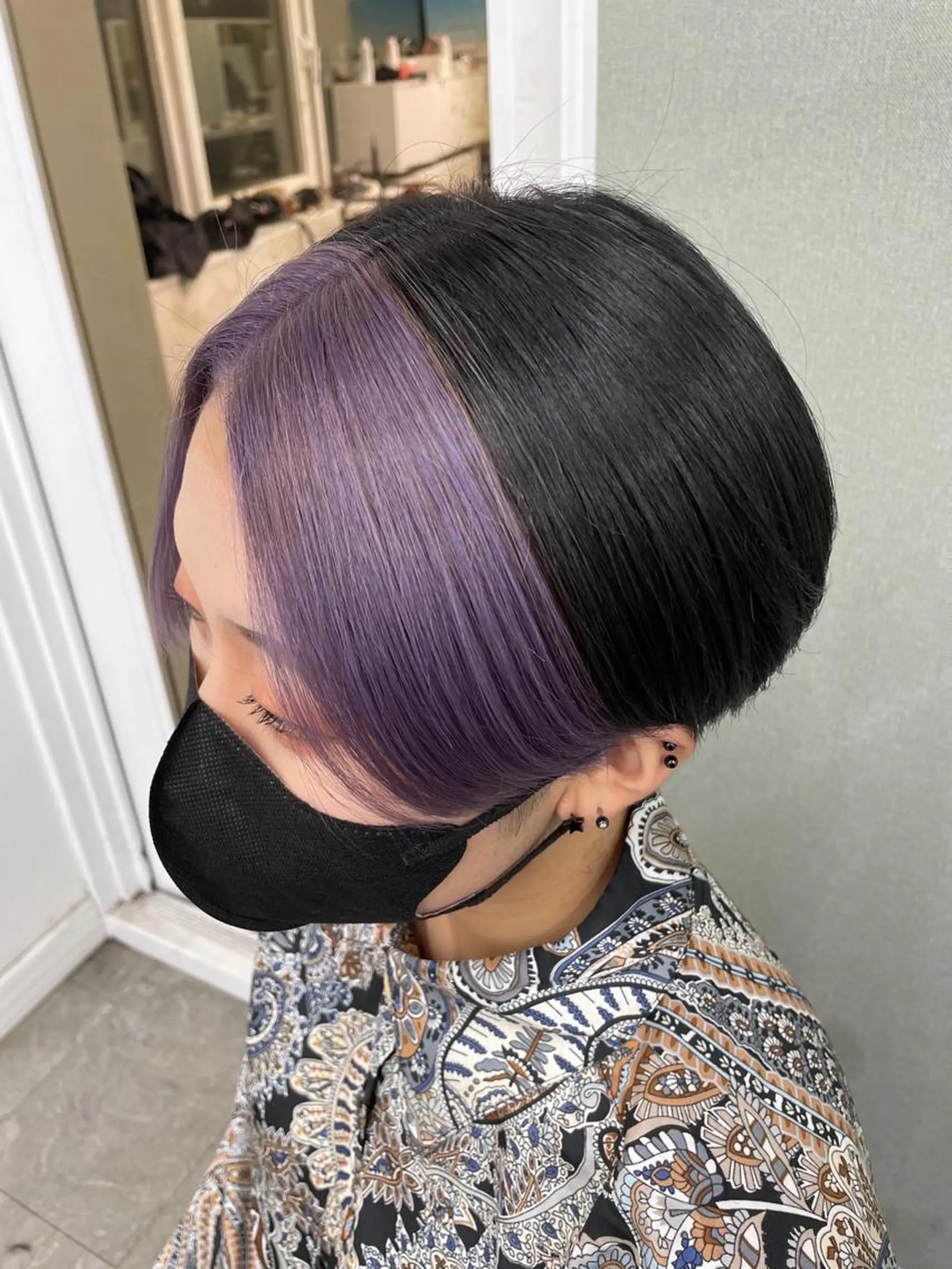 ショート カラー ミストバング フェイスフレーミング ショートヘア 🎀プルエクステ みまひかる🎀のヘアスタイル