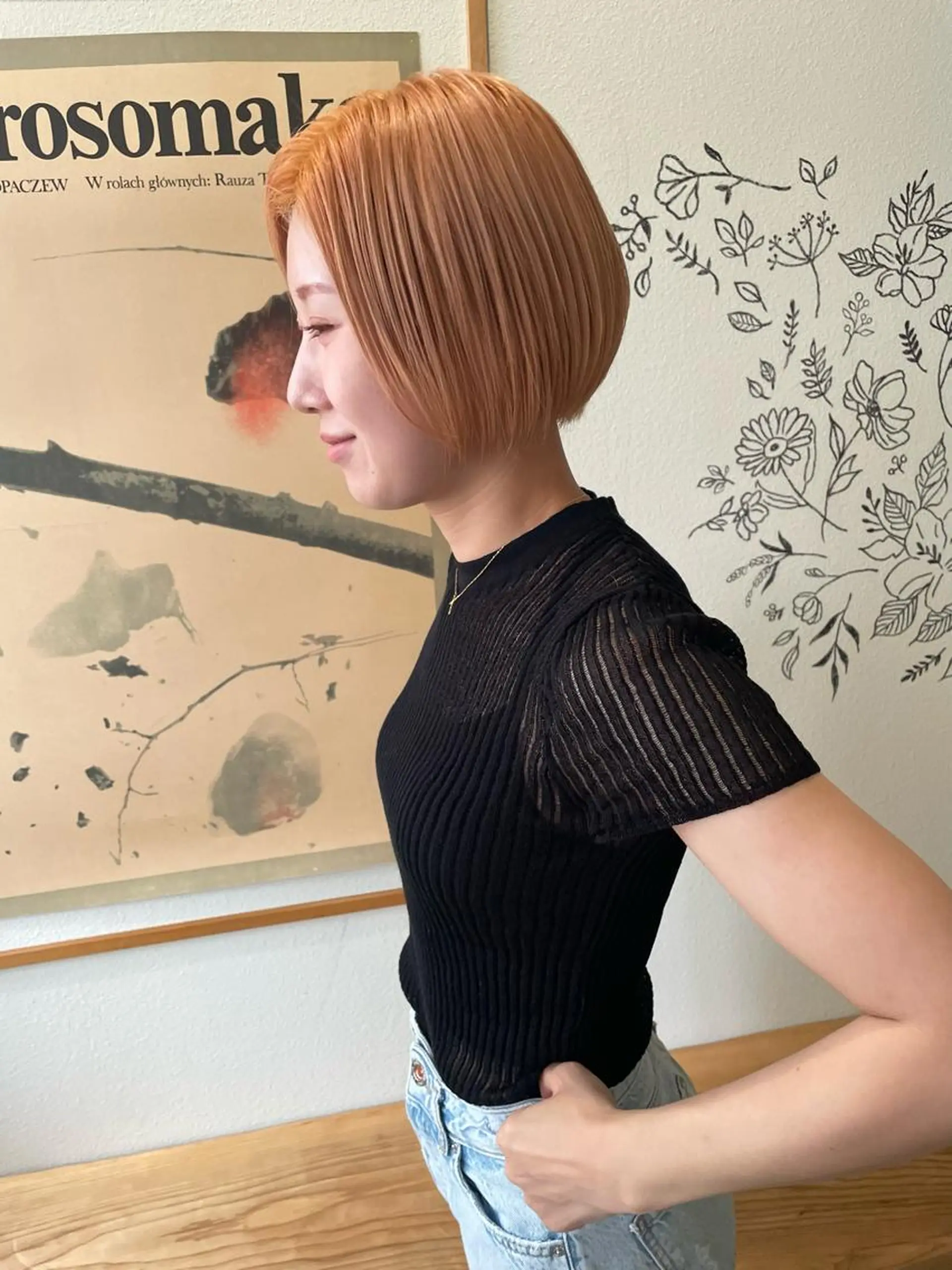 ショート カラー カット ヘアカラー トリートメント ヒナゴ トヨカズのヘアスタイル