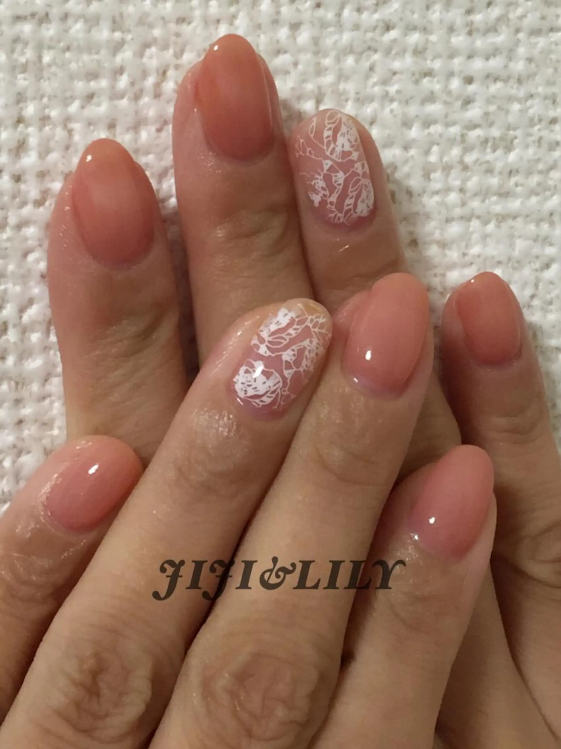 ネイル フラワーネイル ワンカラーネイル 豊田 圭子のネイルデザイン