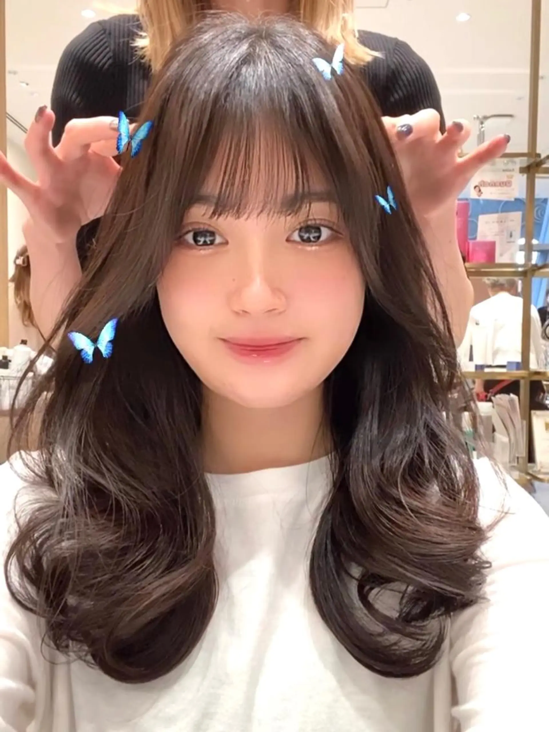 セミロング カット ヘアカラー トリートメント 韓国くびれレイヤー 🇰🇷はづきのヘアスタイル