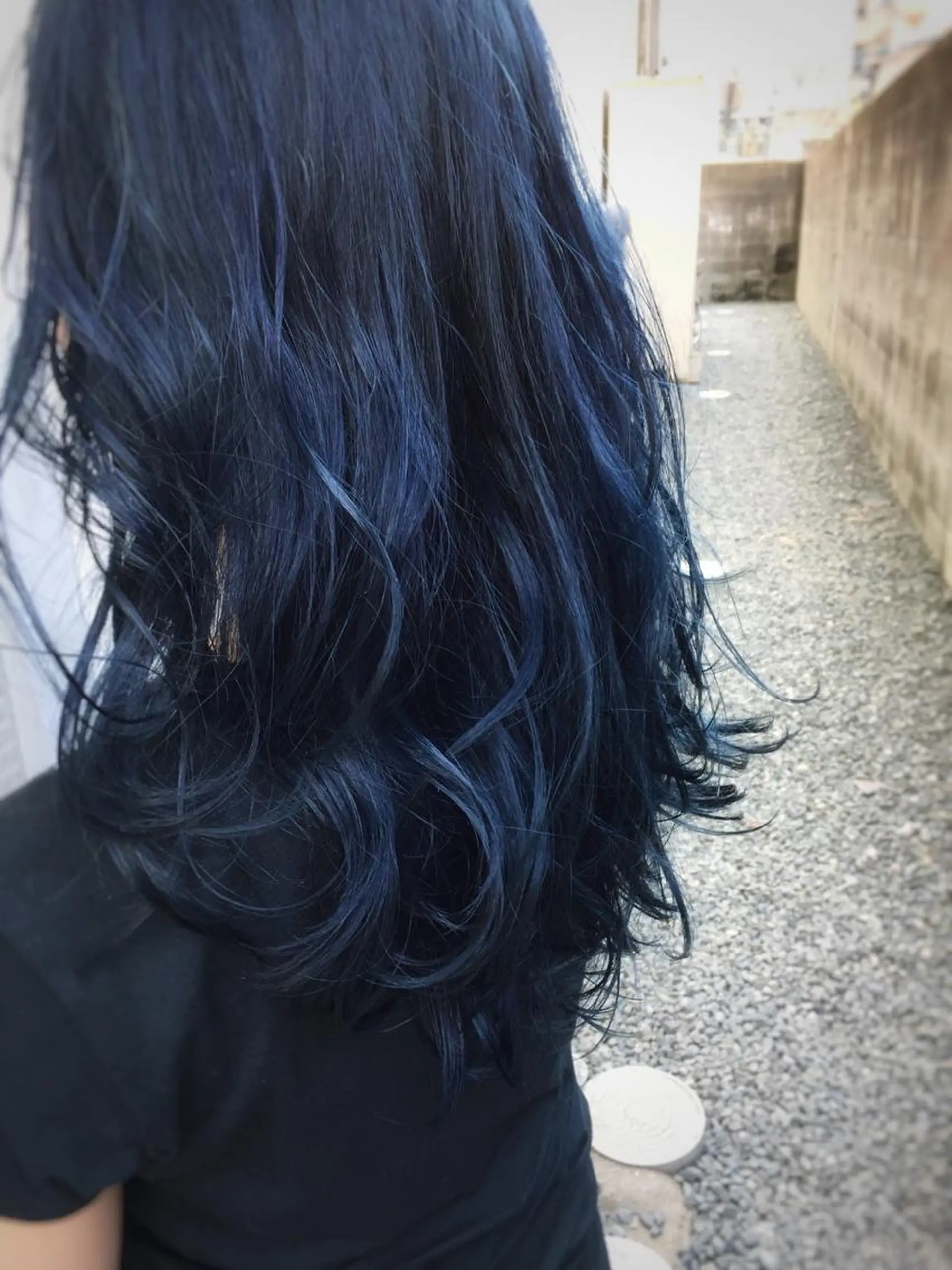 セミロング カラー ブリーチ ネイビーカラー DIPTH(ディプス)   by   ila所属・【 DIPTH 】 代表コウキ🥇のヘアスタイル