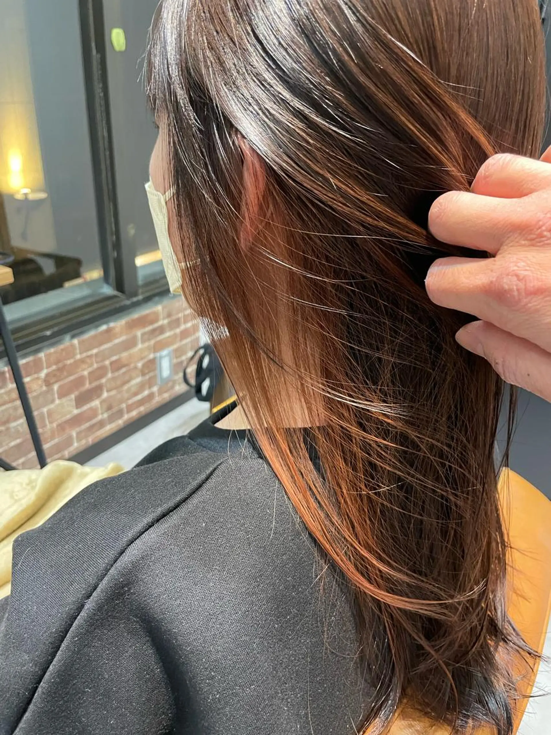 セミロング カラー インナーカラー ピンクカラー share salon 「JAM」吉祥寺所属・ショート/酸スト/ 髪質改善/小林のヘアスタイル