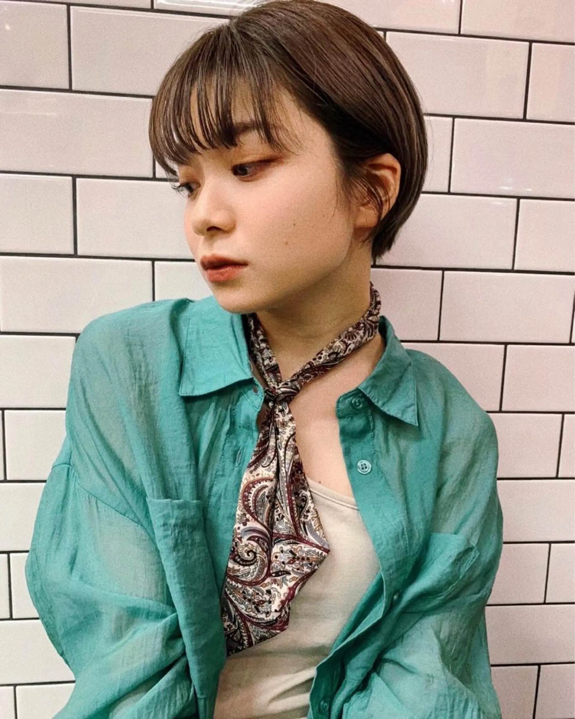 ショート ハイトーン 🌷ハルミ🌷のヘアスタイル