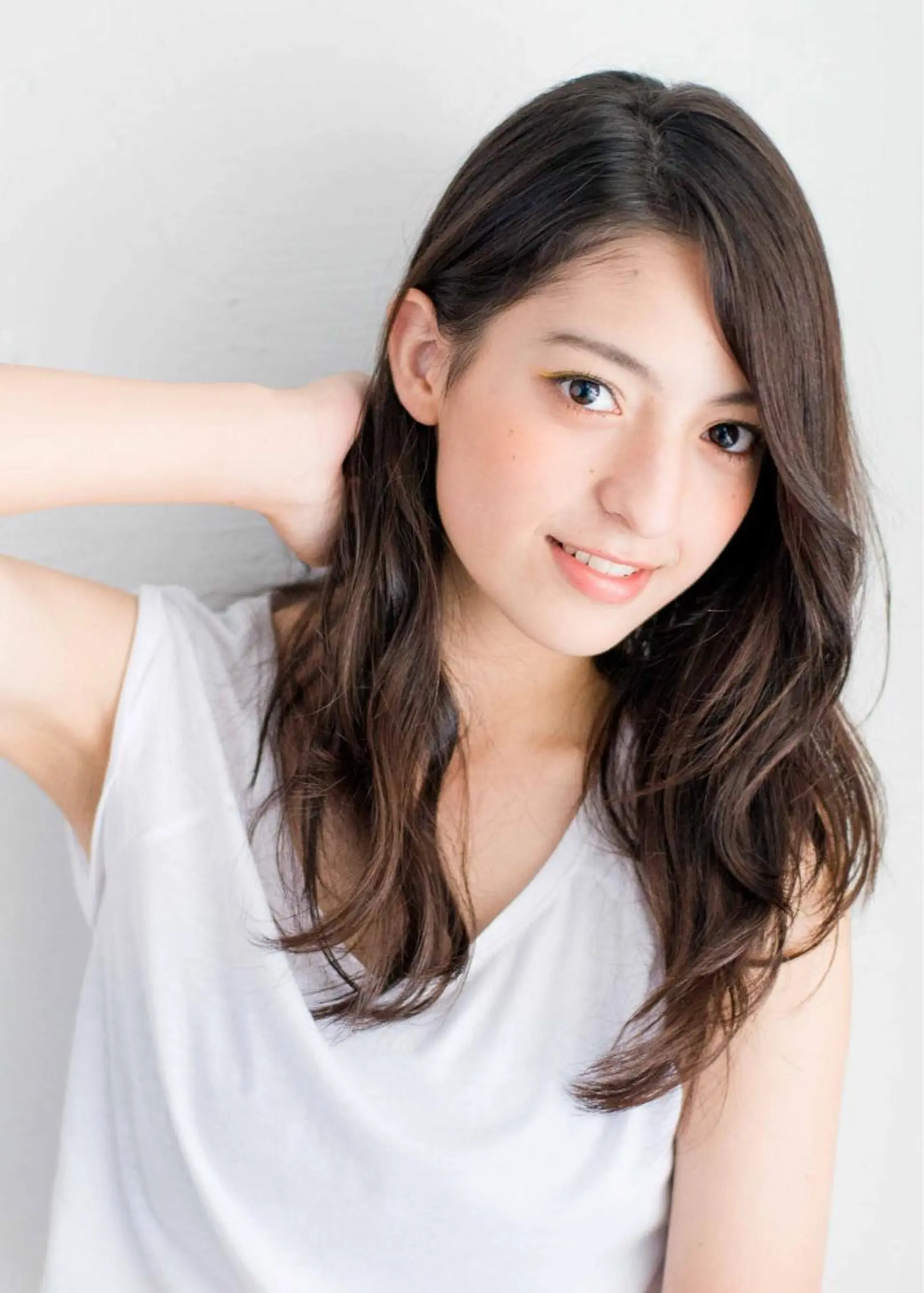 セミロング セミロングパーマ カット パーマ GO TODAY シェアサロン 原宿本店所属・ボブ/レイヤー/ パーマ/淀川 純のヘアスタイル