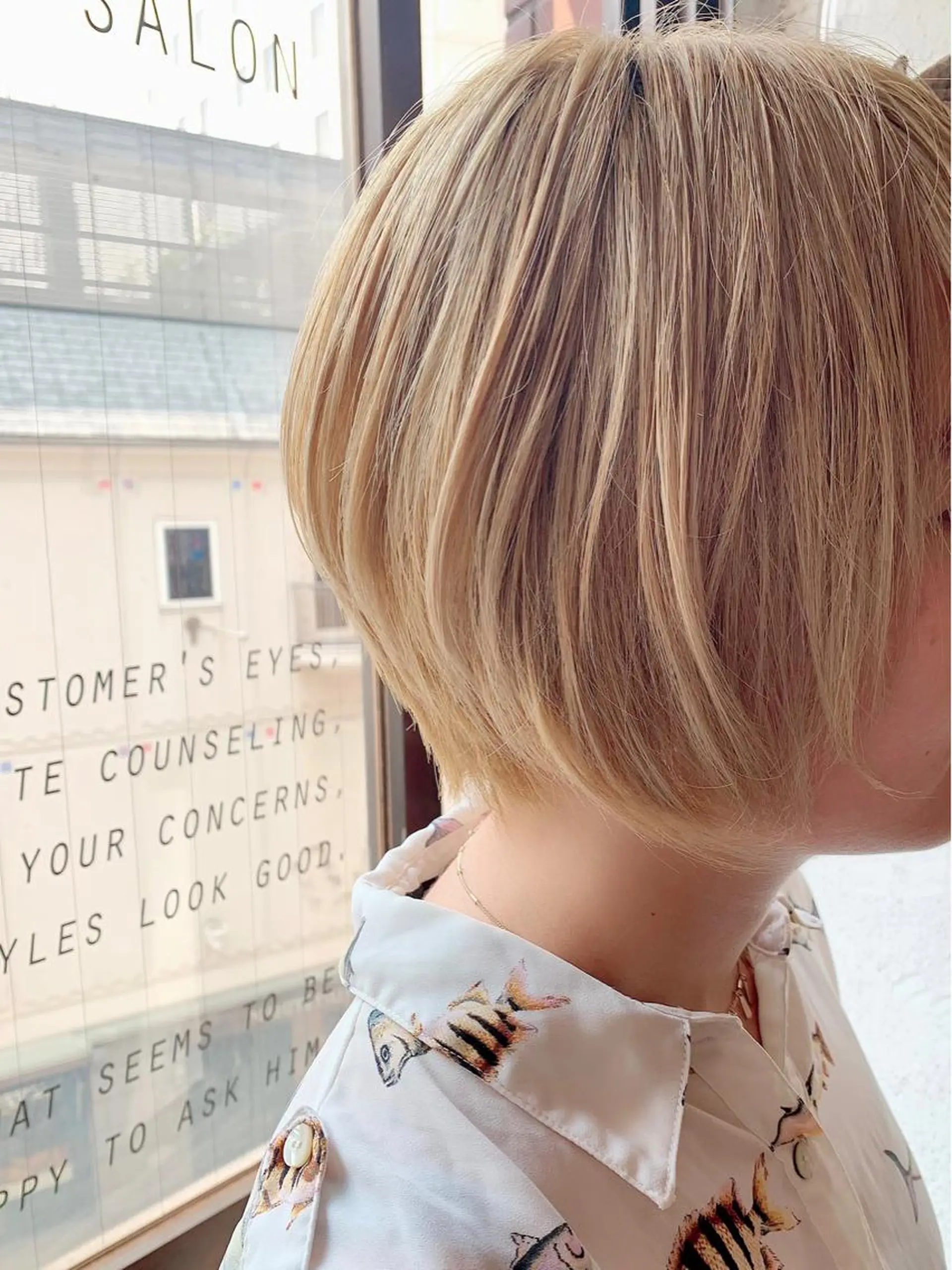 ショート カラー 透明感カラー カット 💛丁寧さNo.🥇 🧸片山智裕💛のヘアスタイル