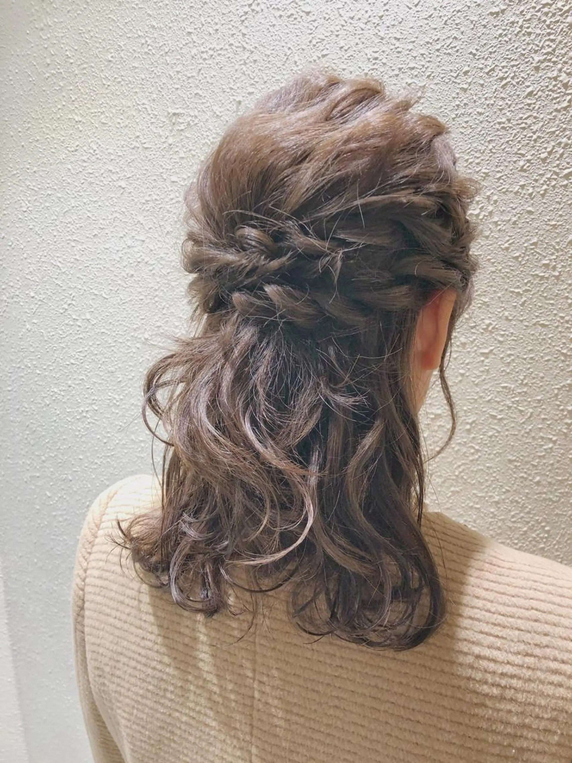 ヘアアレンジ ハーフアップ ヘアセット cofy by melt所属・🍎みついじゅん🍏 ボブ指名No.1のヘアスタイル