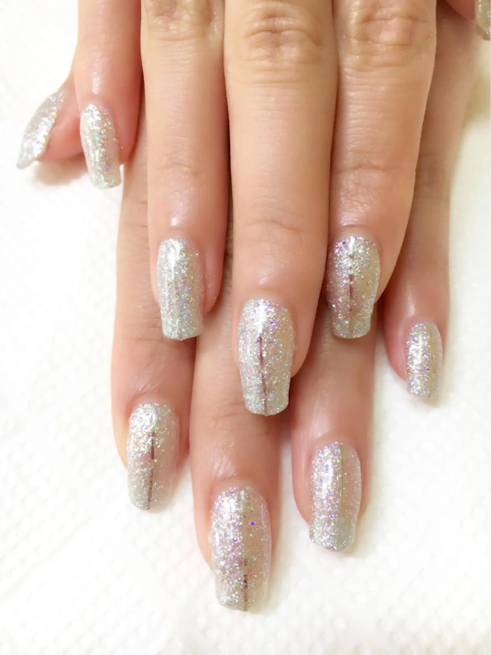 ネイル ラメ(グリッター) ワンカラーネイル clover nailのネイルデザイン