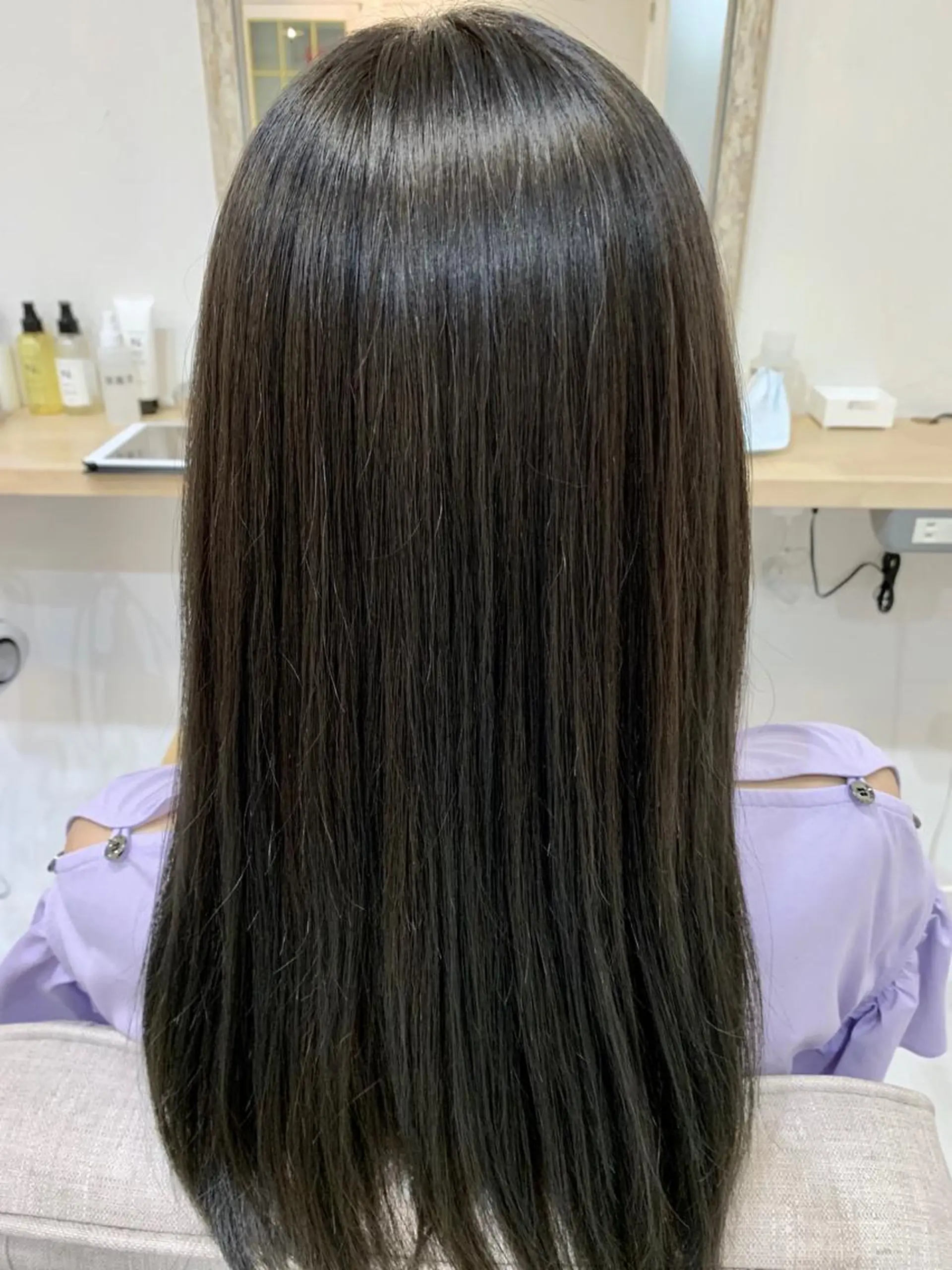 セミロング 髪質改善 カット 縮毛矯正 山本 悟志のヘアスタイル