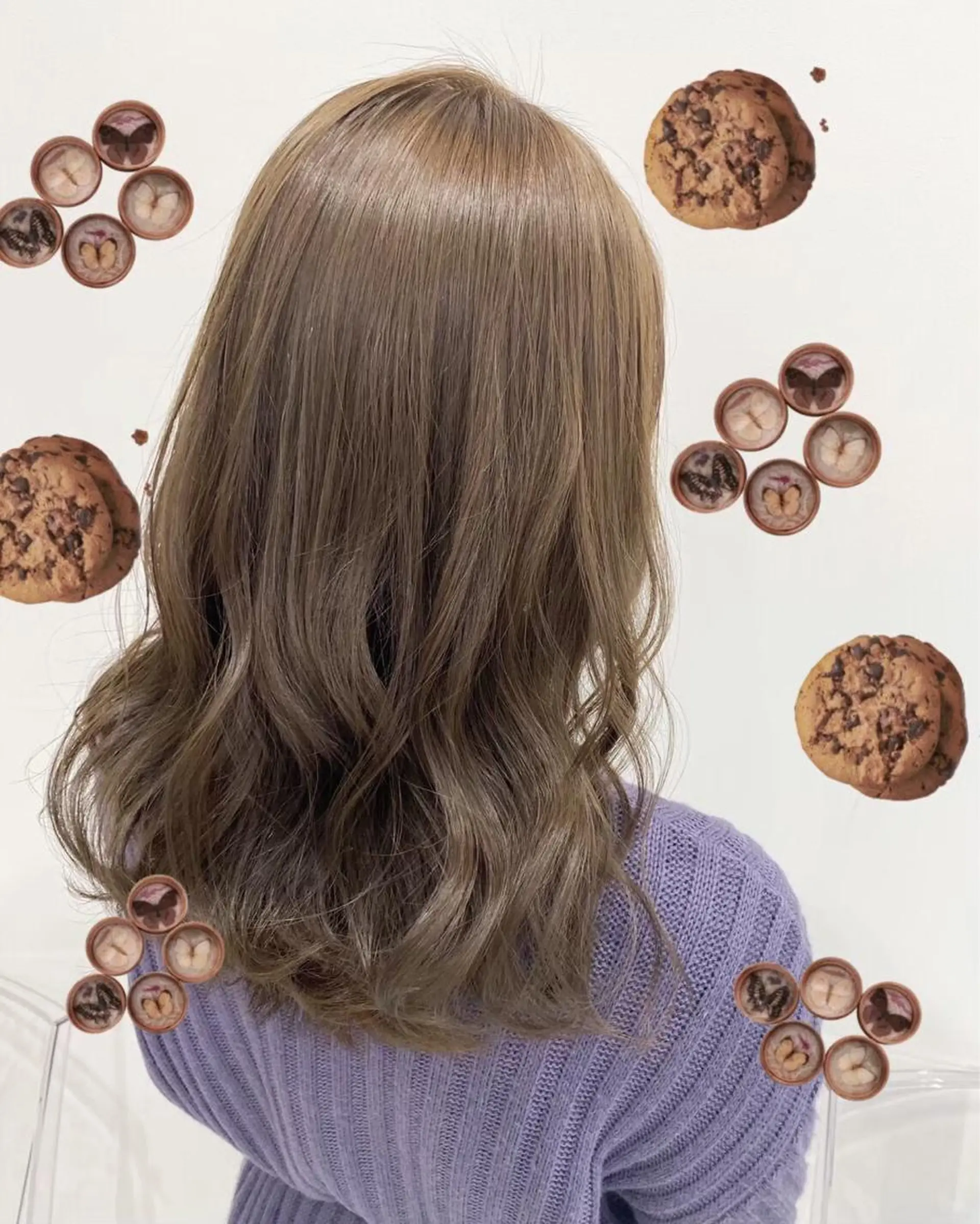 ミディアム カラー ヘアアレンジ カット ヘアカラー トリートメント ヘッドスパ ヘアセット 🪞SHE池袋 Official🪞のヘアスタイル