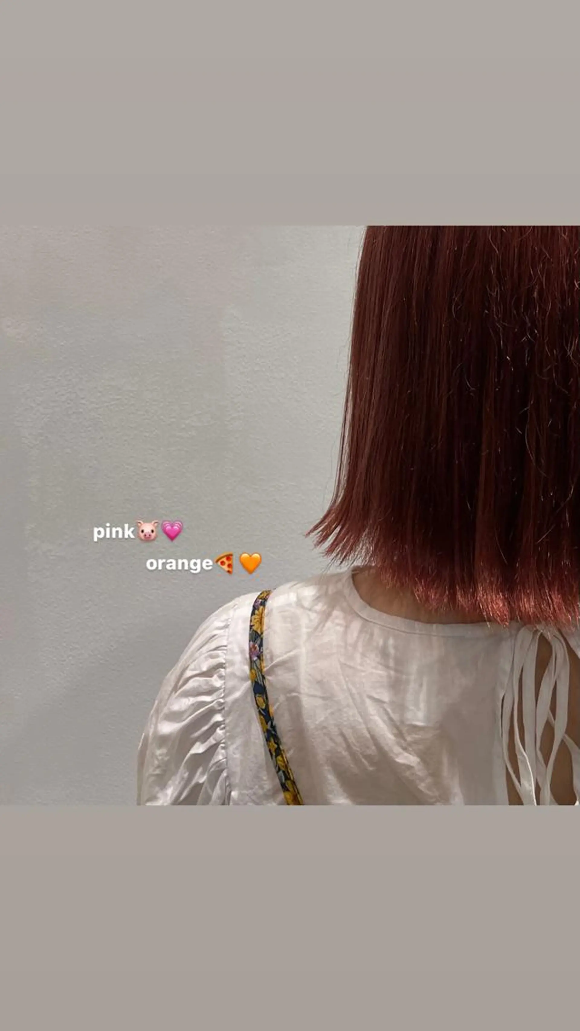 カラー いまかわ ゆなのヘアスタイル