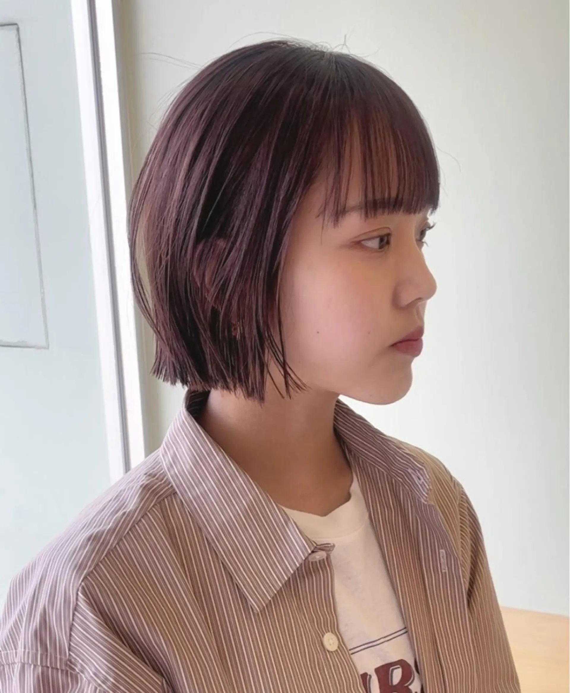 ミディアム 村松 萌のヘアスタイル